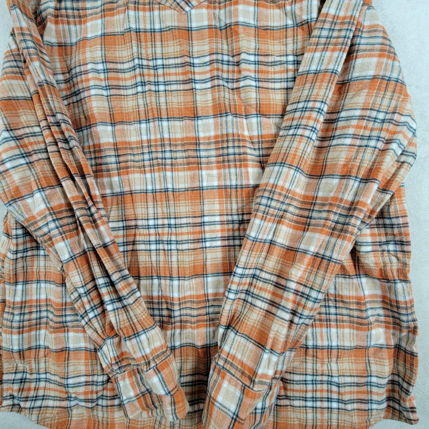 Pendleton VINTAGE Pendleton Orange Western Wear Men's Large Pearl Snap Wool Shirt Plaid Size US L / EU 52-54 / 3 - 4 Thumbnail