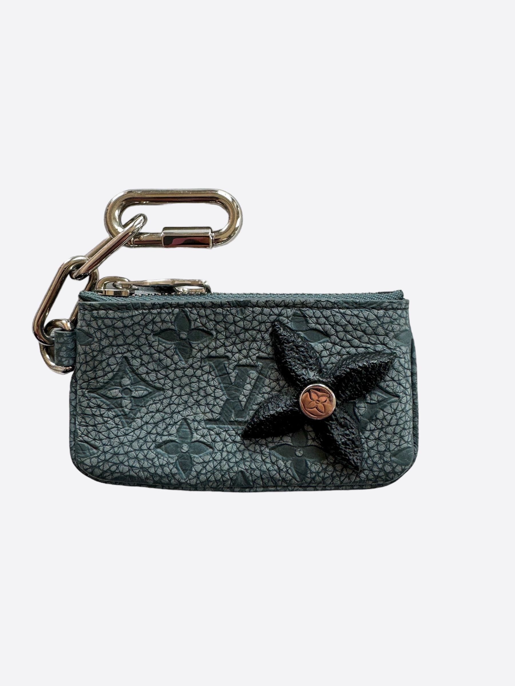 image of Louis Vuitton Granite Taurillon Monogram Climbing Key Pouch, Men's