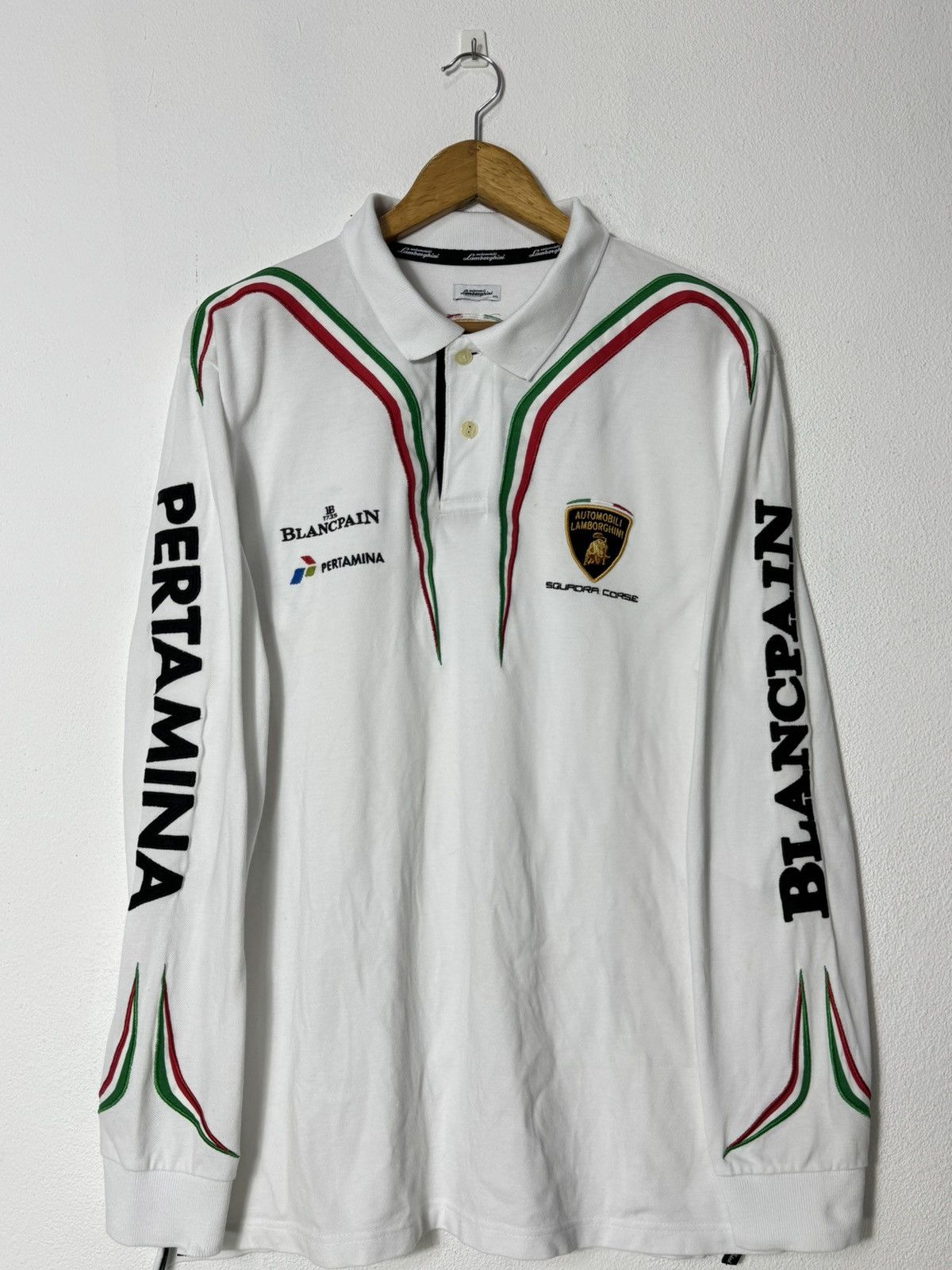 Lamborghini Squadra Corse by Lamborghini longsleeve Size US XXL / EU 58 / 5 - 2 Thumbnail