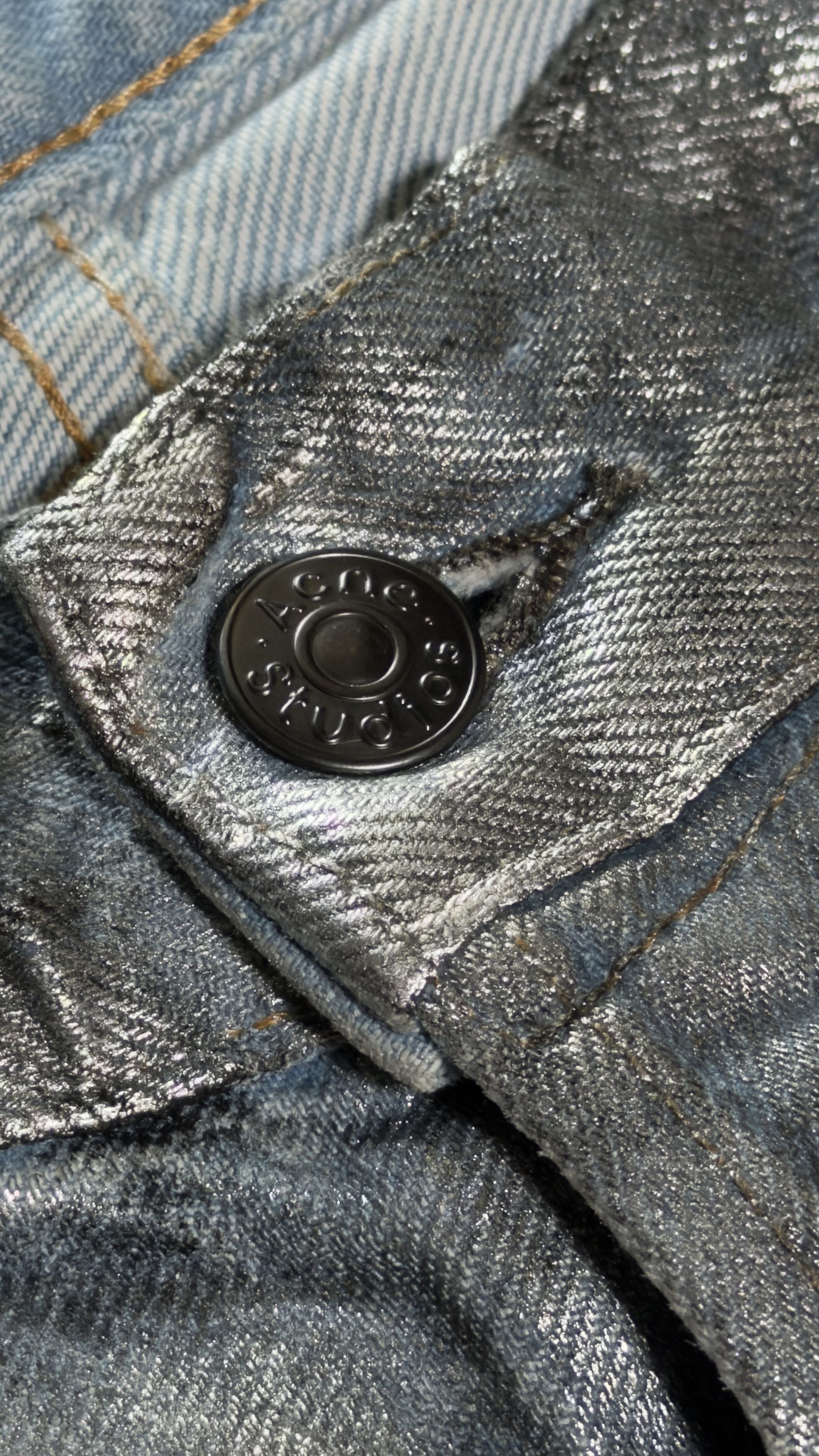 Acne Studios Acne Studios Super Baggy 2023M Silver/Blue Size US 32 / EU 48 - 6 Thumbnail