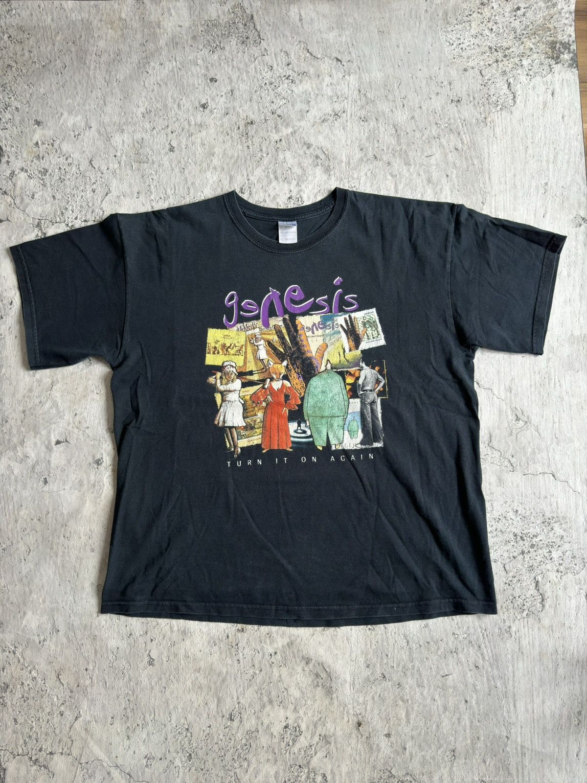 Band Tees × Vintage 2000s GENESIS Band Britpop T Shirt Size US XL / EU 56 / 4 - 1 Thumbnail