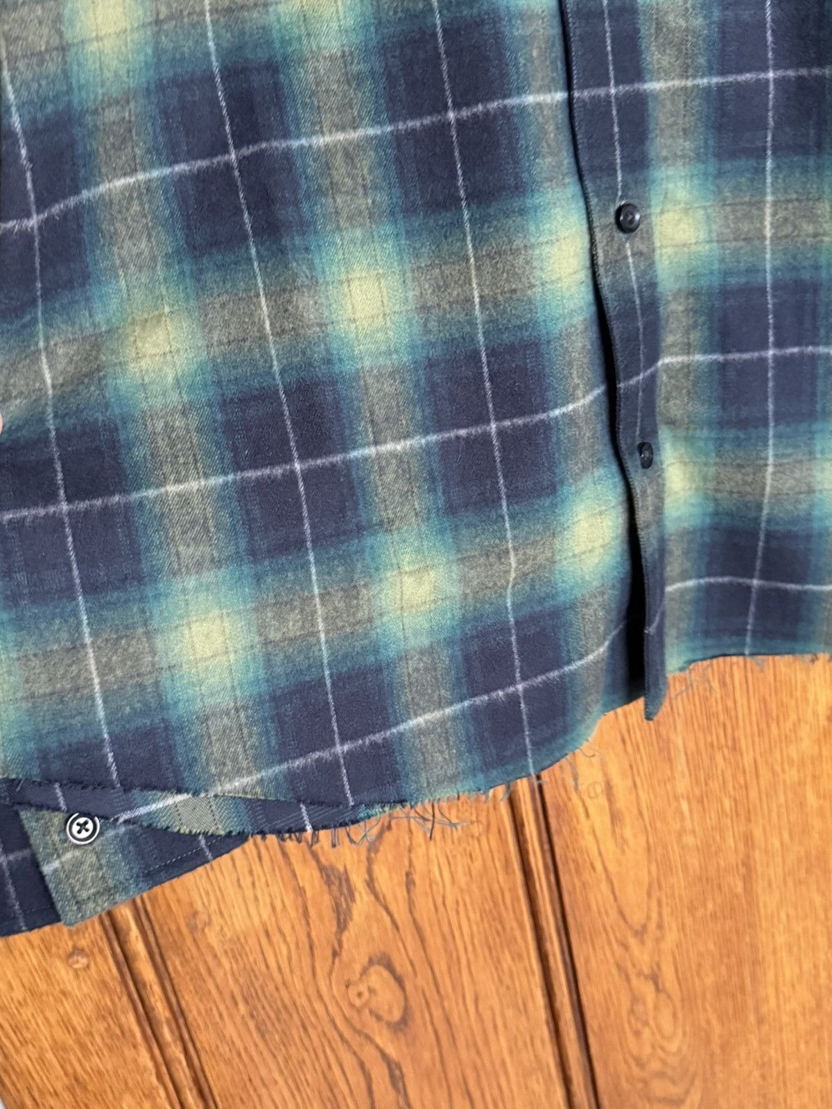 Amiri $990 Amiri leather star patch green flannel check shirt 48 Size US M / EU 48-50 / 2 - 15 Thumbnail