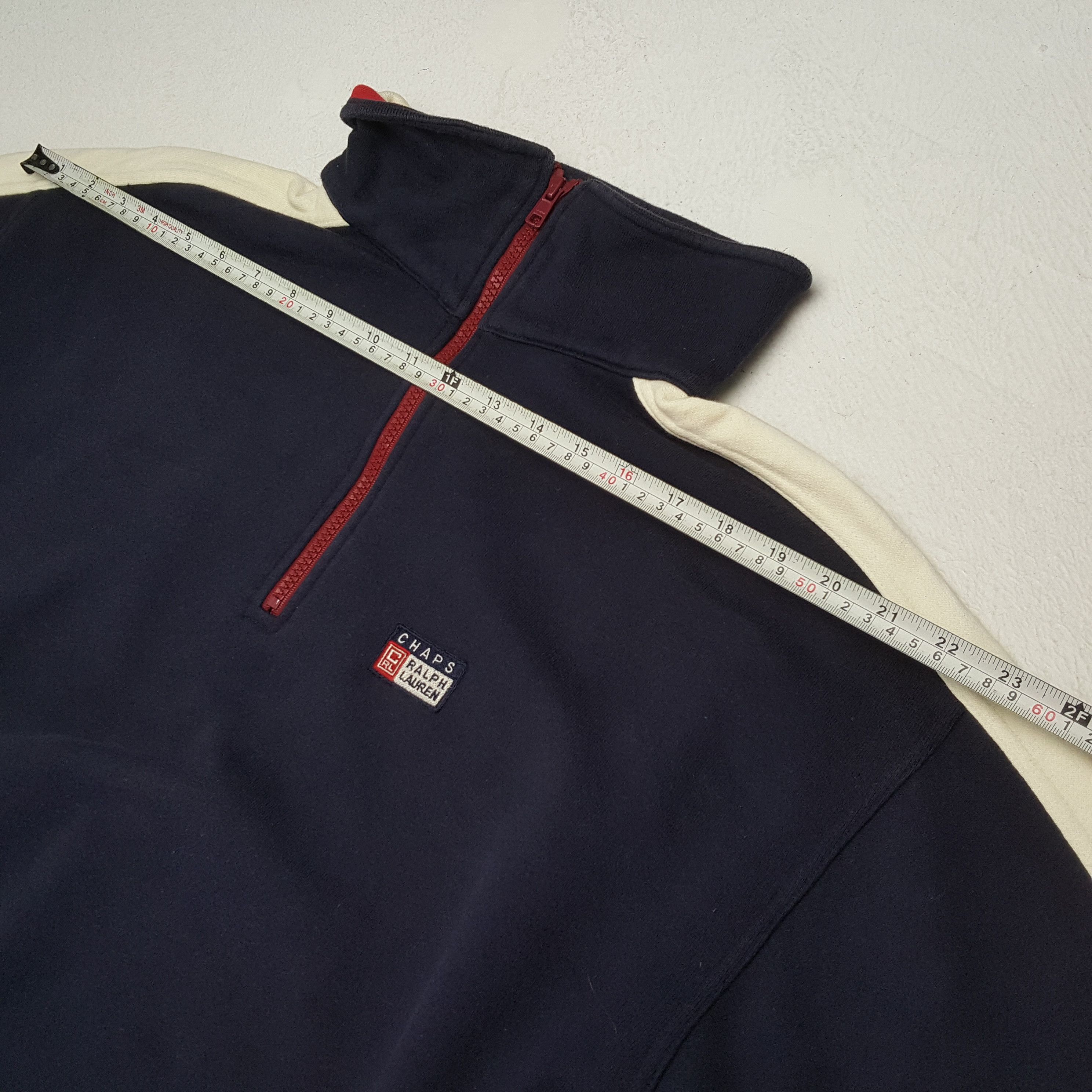 Chaps × Chaps Ralph Lauren × Vintage Vintage CHAPS RALPH LAUREN Brand Half Zipper Sweatshirt Size US L / EU 52-54 / 3 - 4 Thumbnail