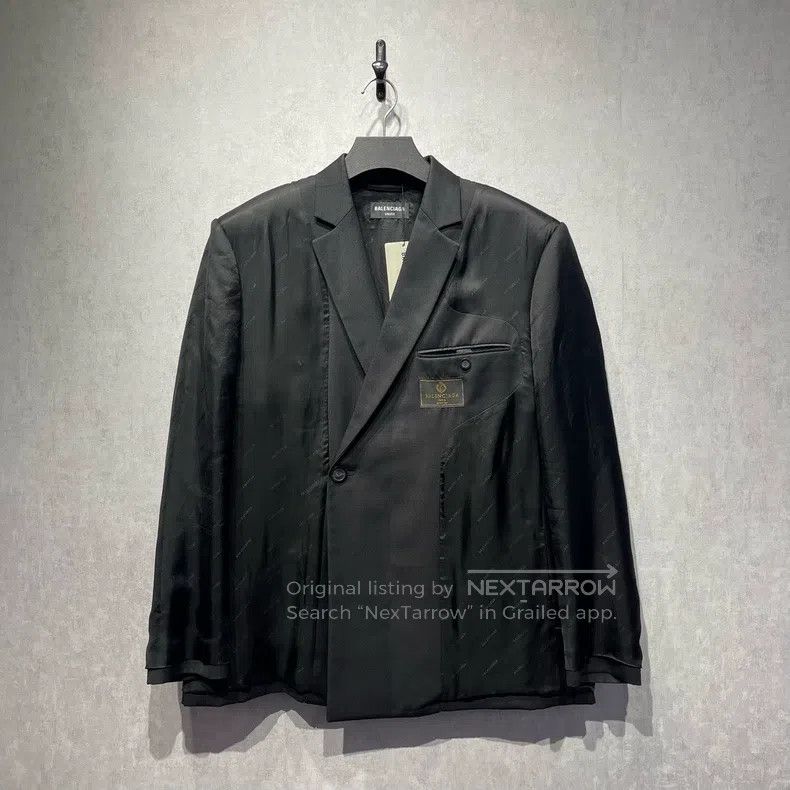 Balenciaga Balenciaga Solid color stitching full printed logo suit ja Size US XS / EU 42 / 0 - 1 Thumbnail