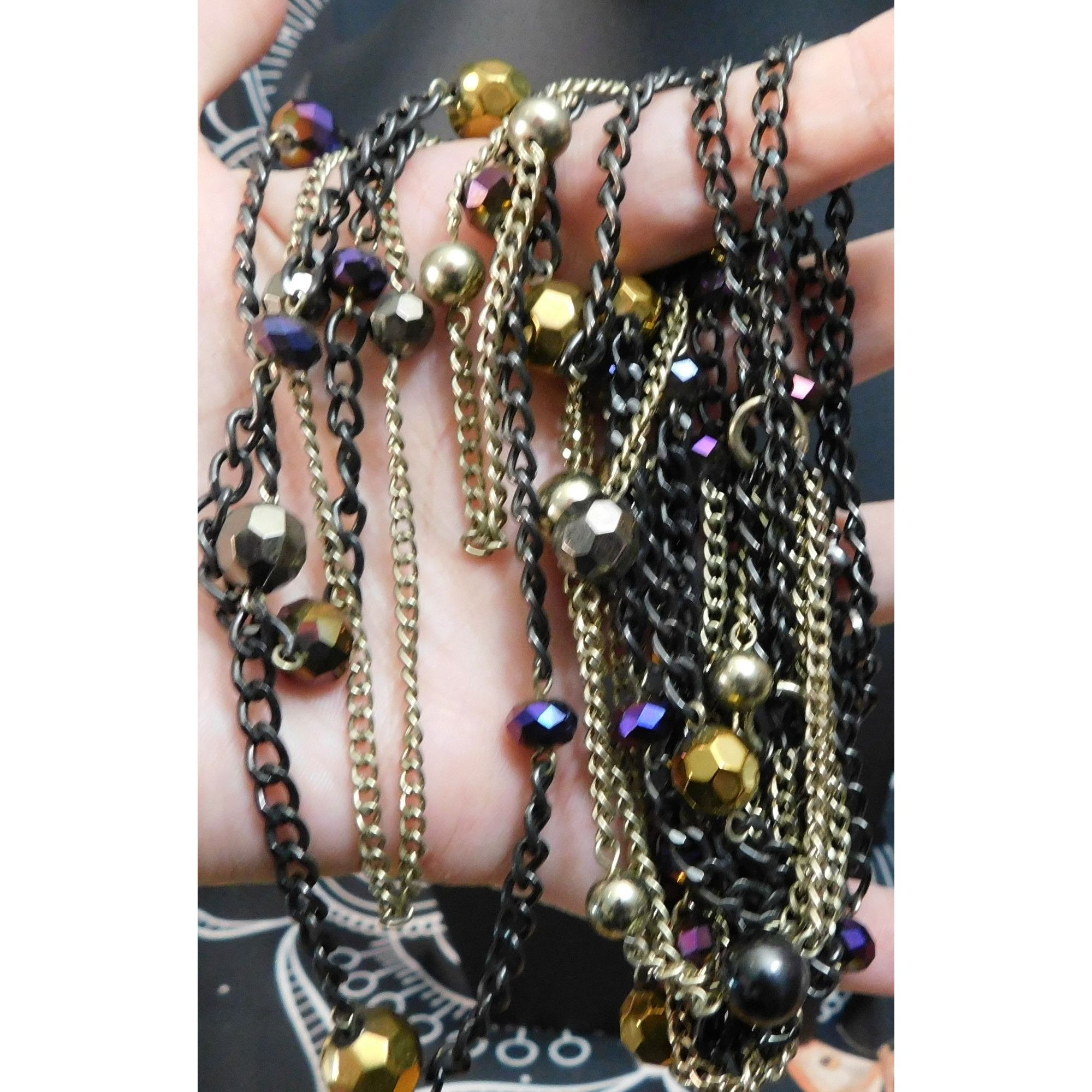 Other Glam Rock Cascade Celestial Layered Station Necklace Size ONE SIZE - 2 Thumbnail