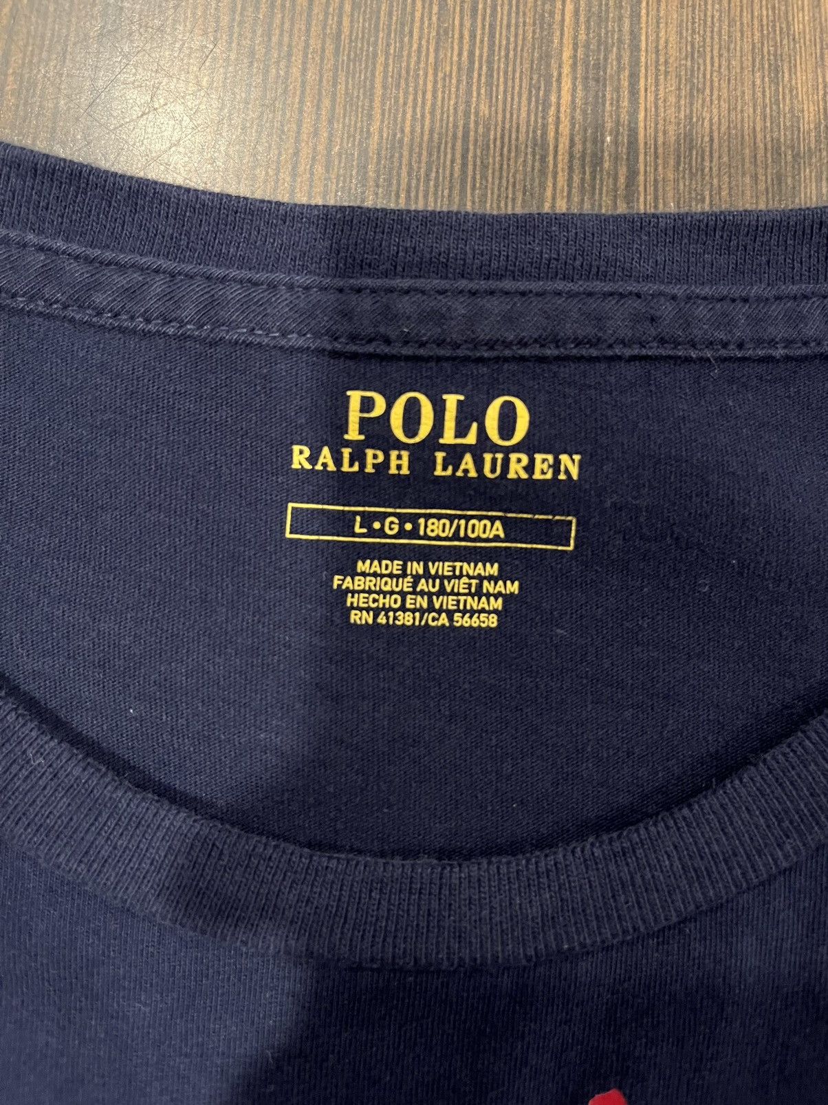 Polo Ralph Lauren Polo Ralph Lauren Navy tee Size US L / EU 52-54 / 3 - 3 Thumbnail