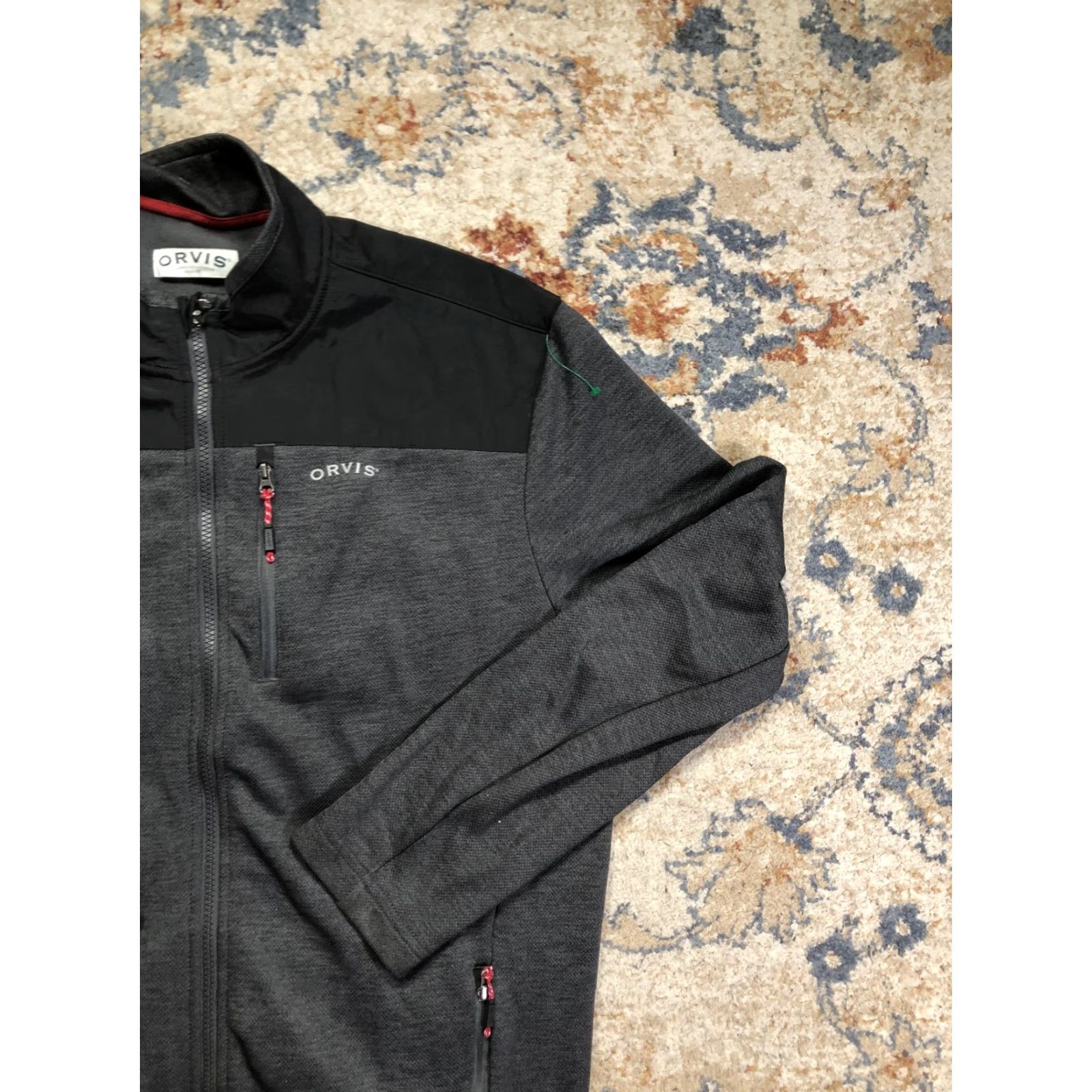 Orvis Orvis Jacket Mens Large Gray Classic Collection Fleece Lined Full Zip Outdoor Windbreaker Casual Pockets Zipper Size US L / EU 52-54 / 3 - 4 Thumbnail