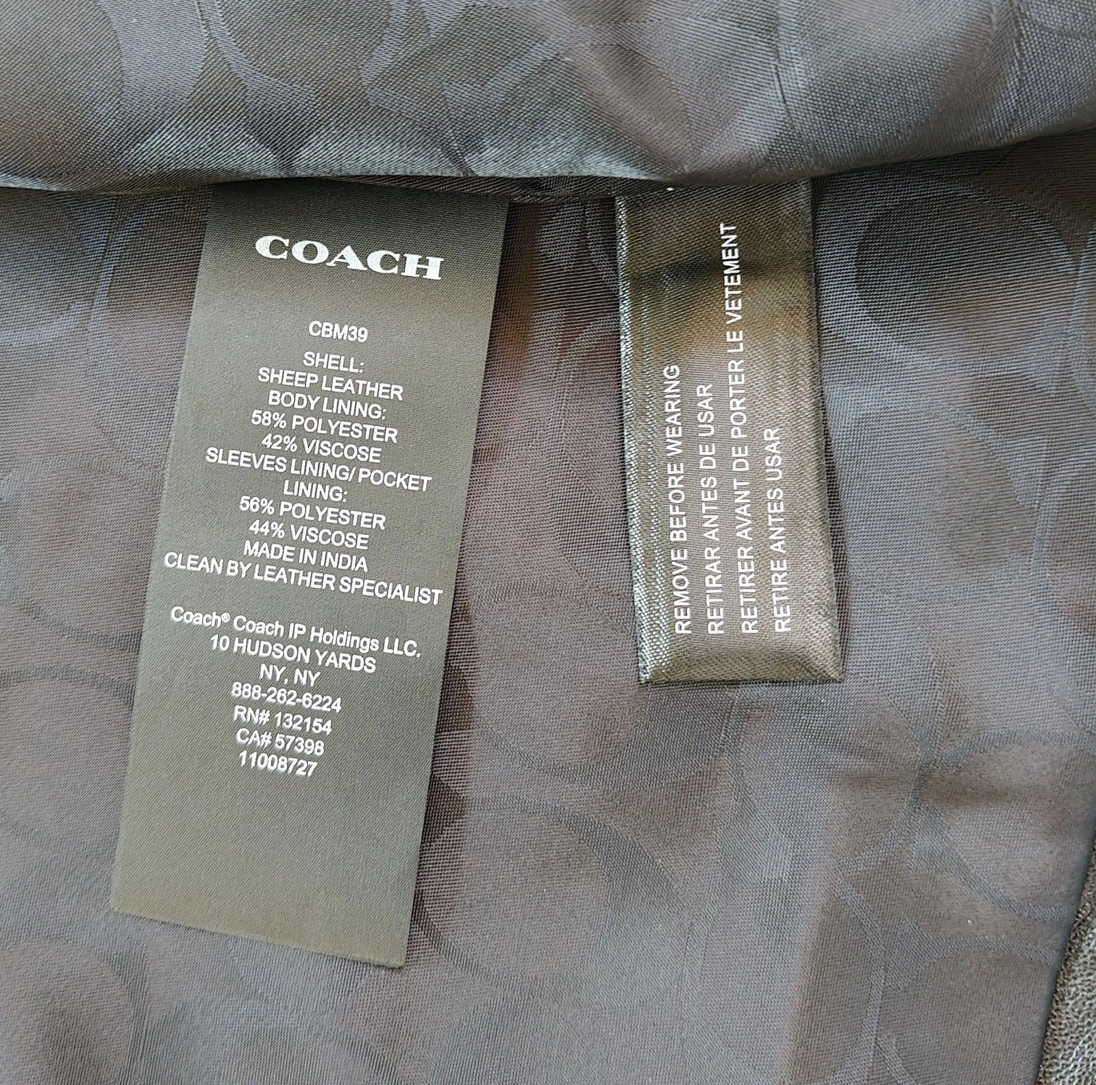 Coach Coach Leather Racer Jacket FTP 5072 Size US XL / EU 56 / 4 - 9 Thumbnail
