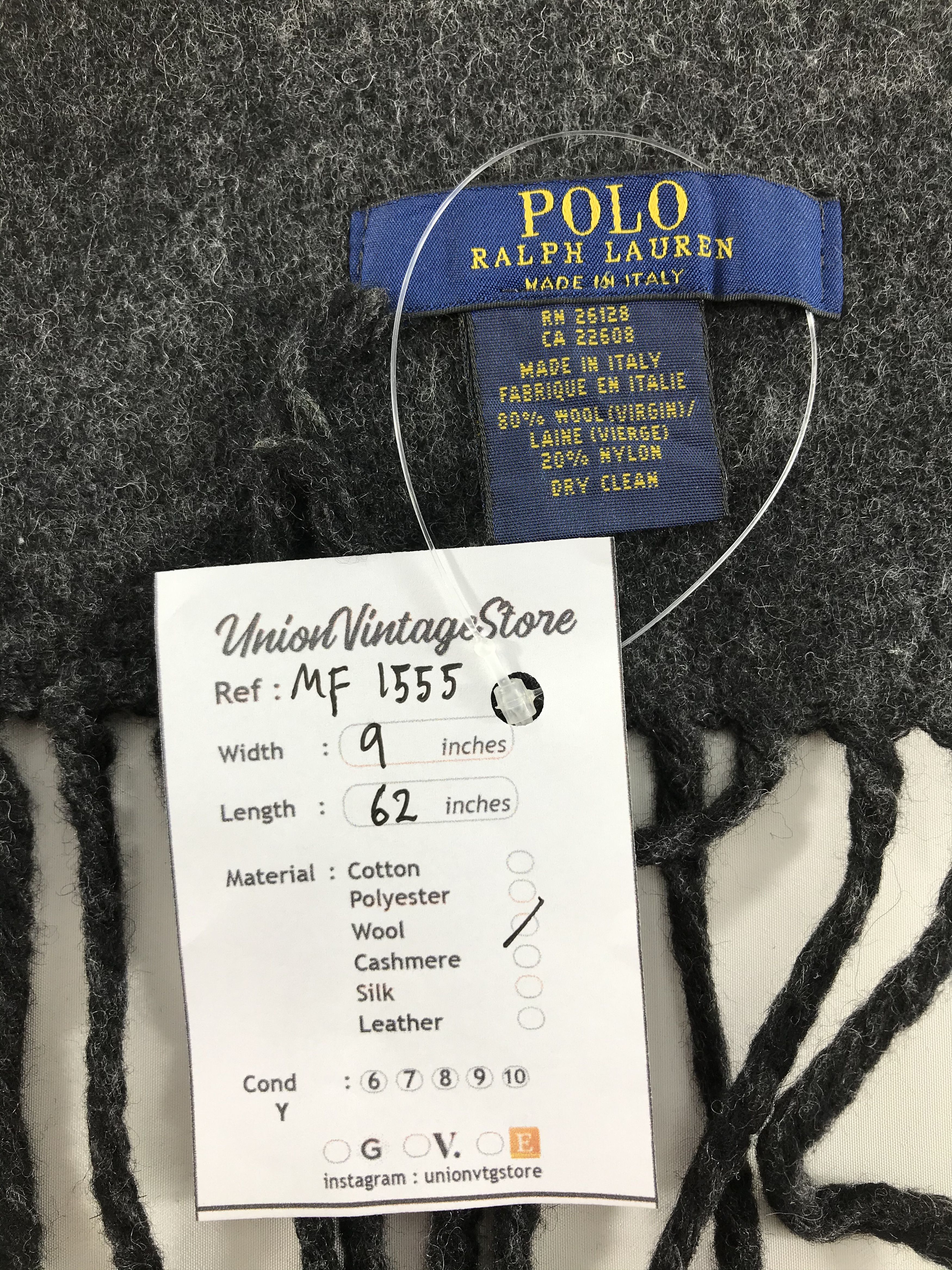 Polo Ralph Lauren Vintage Polo Ralph Lauren Scarf/Muffler/Neckwear MF1555 Size ONE SIZE - 5 Thumbnail