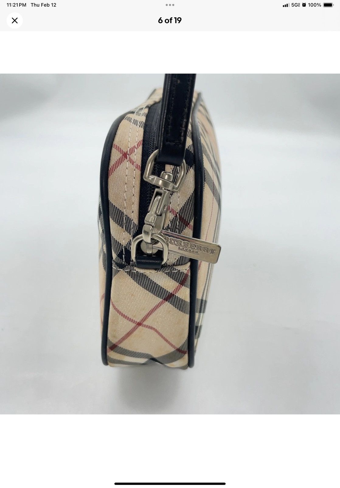 Burberry 👝👝👝👝Mini Vintage BURBERRY👝👝👝👝!!! Size ONE SIZE - 5 Thumbnail