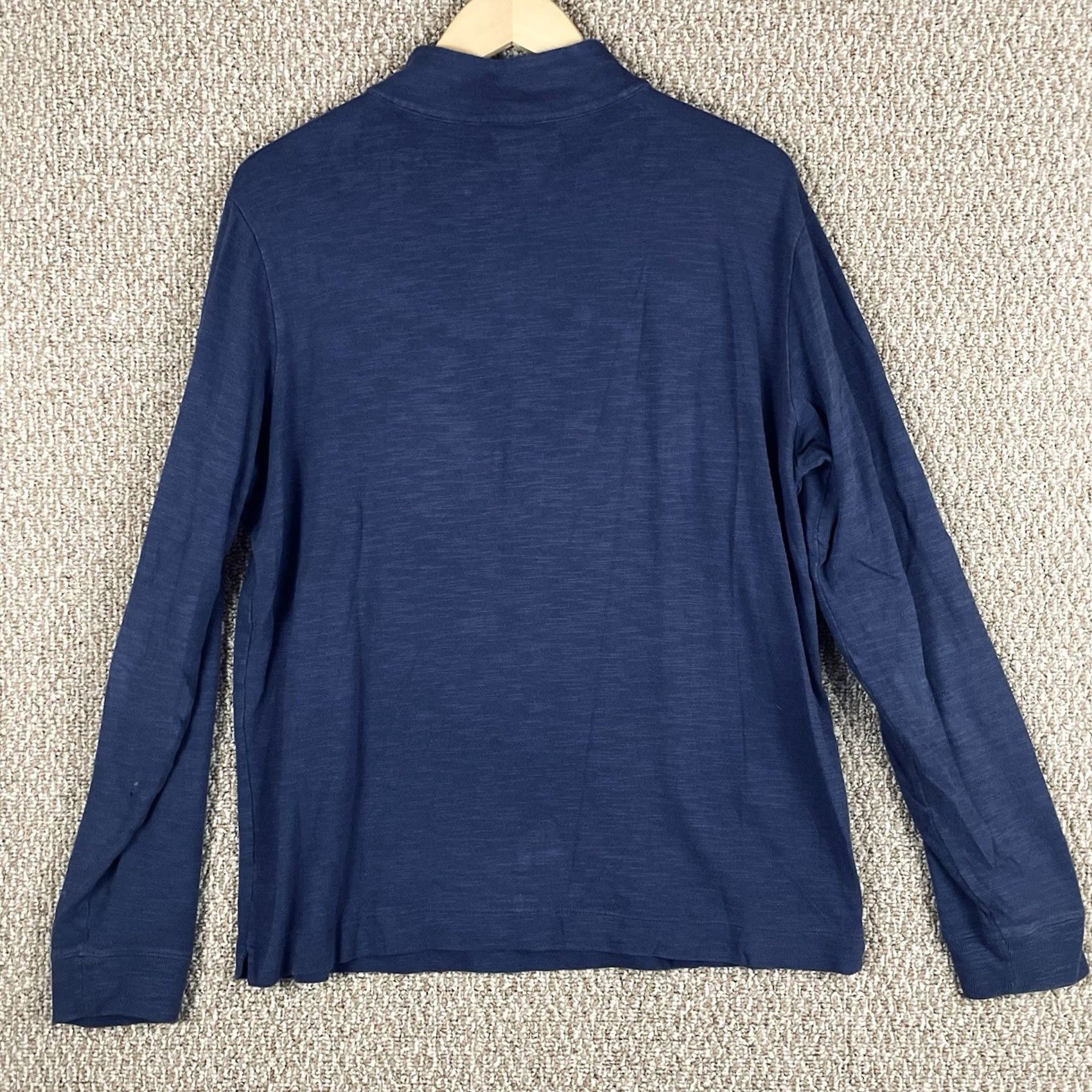Peter Millar Peter Millar Pullover Men's M Seaside Cotton Slub 1/4 Zip Blue Flaw Embroidered Golf Shirt Size US M / EU 48-50 / 2 - 3 Thumbnail