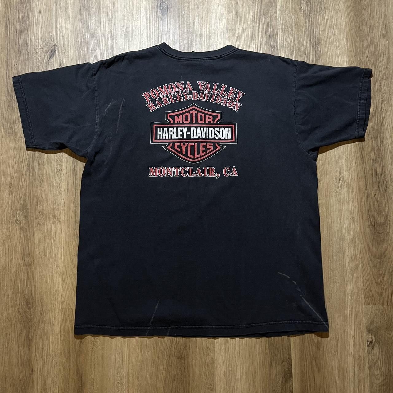 Harley Davidson 🏍️ 2003 Harley Davidson Red, White & Blue Eagle Tee Size US XL / EU 56 / 4 - 2 Thumbnail