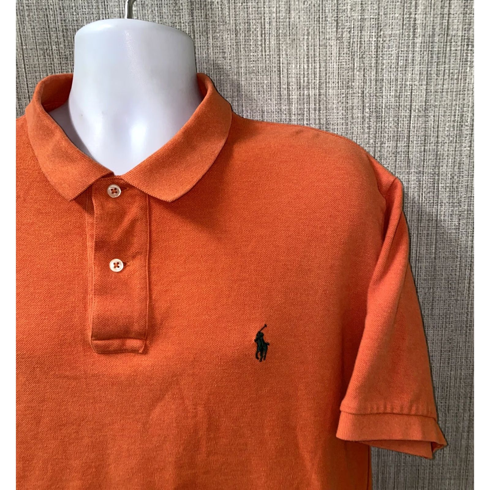 Polo Ralph Lauren Polo Ralph Lauren Mens Polo Shirt Short Sleeve Orange 2XL Golf Shirt Regular Cotton Vintage: No Size US XXL / EU 58 / 5 - 2 Thumbnail