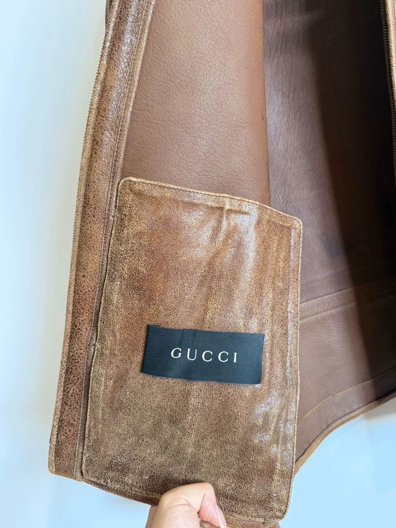 Gucci Gucci Tom Ford Era Leather Jacket-2507 Size US L / EU 52-54 / 3 - 5 Thumbnail