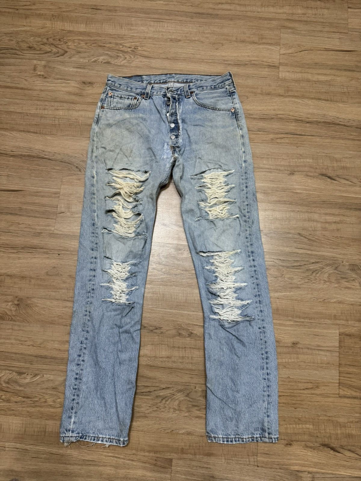 Levi's Vintage Dustress Levis 501 jeans Size US 32 / EU 48 - 1 Thumbnail