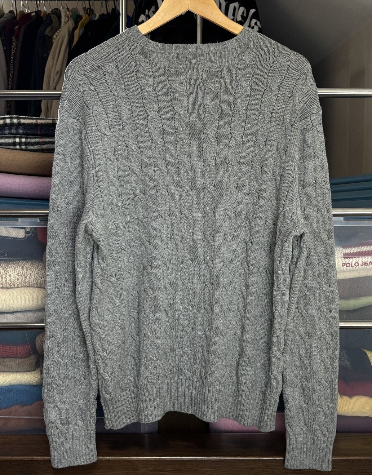 Polo Ralph Lauren Polo Ralph Lauren Classic Cable Knit Sweater Vintage Size US L / EU 52-54 / 3 - 6 Thumbnail
