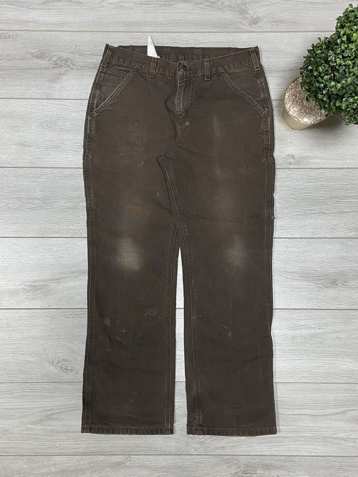 Carhartt Carhartt vintage work cargo pants distressed Size US 34 / EU 50 - 2 Thumbnail