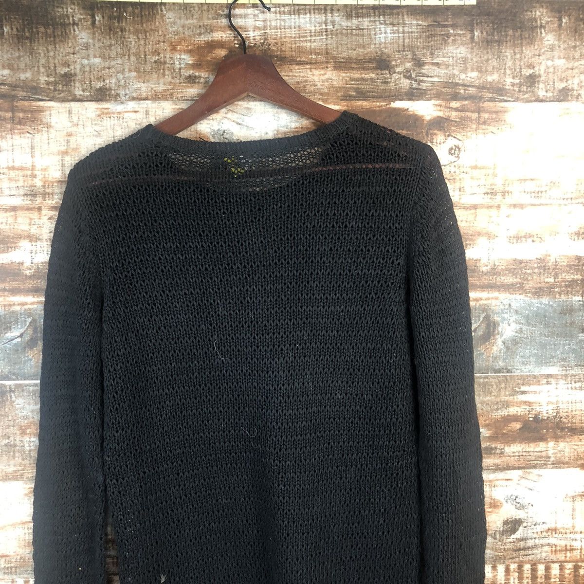 Vintage DL Uniqlo crochet Black Knitwear #C547 Size M / US 6-8 / IT 42-44 - 15 Thumbnail