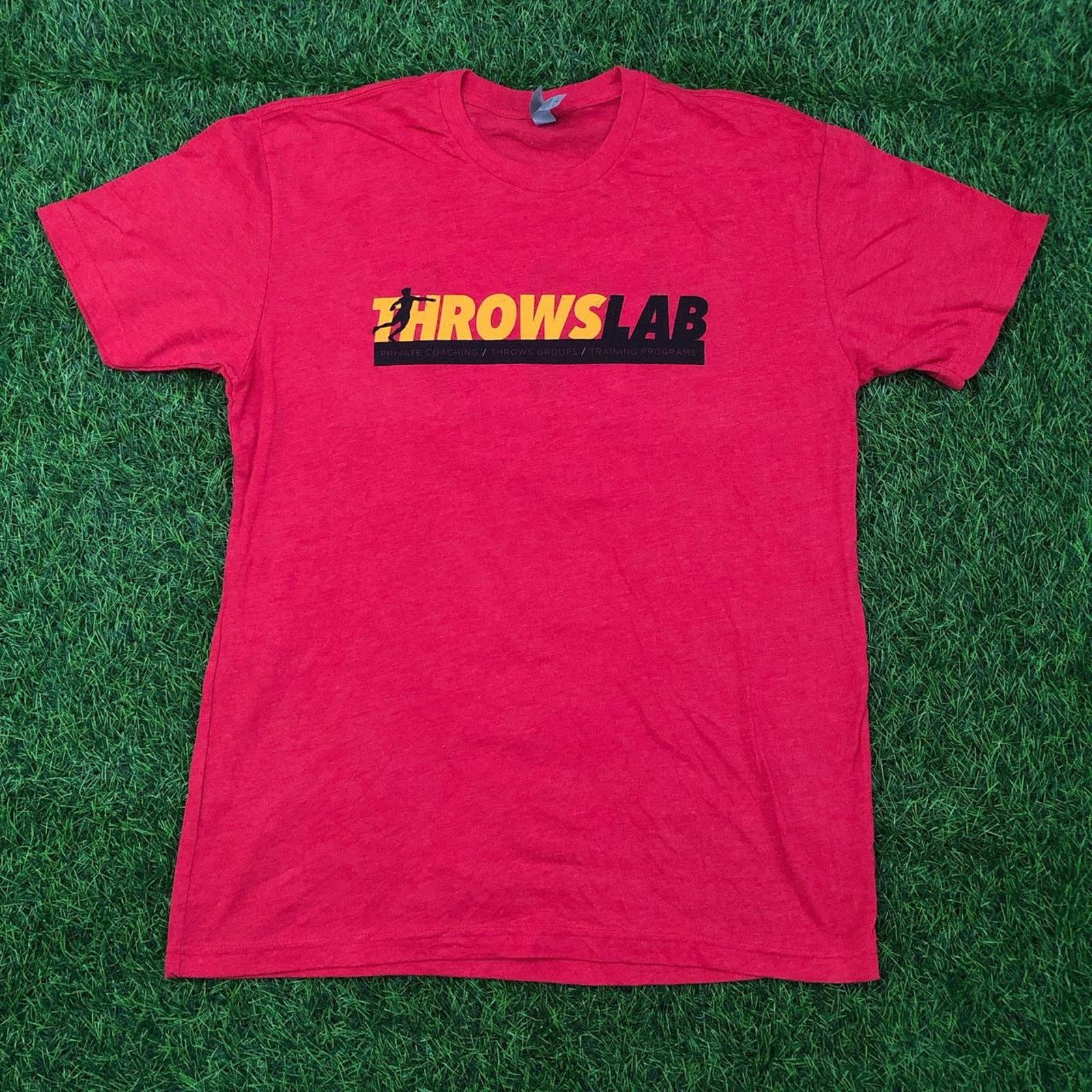 Next Level Men’s Red ‘Throws Lab Keep Calm And Throw Far’ Graphic Tee Size US M / EU 48-50 / 2 - 1 Thumbnail
