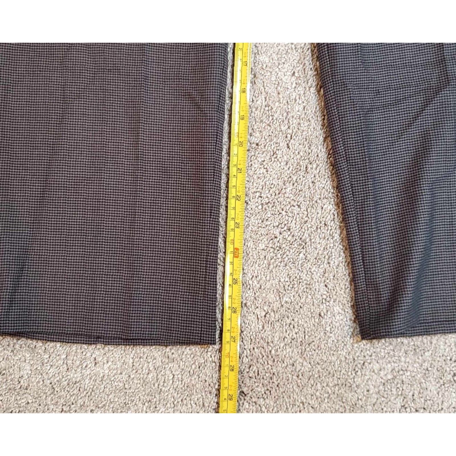 Polo Ralph Lauren VINTAGE Polo Ralph Lauren Dress Pants Men Sz. 38x27 Herringbone Tweed Gray Classic Flat Front Slim/Regular Breathable Pockets Dress Pants Size US M / EU 48-50 / 2 - 4 Thumbnail