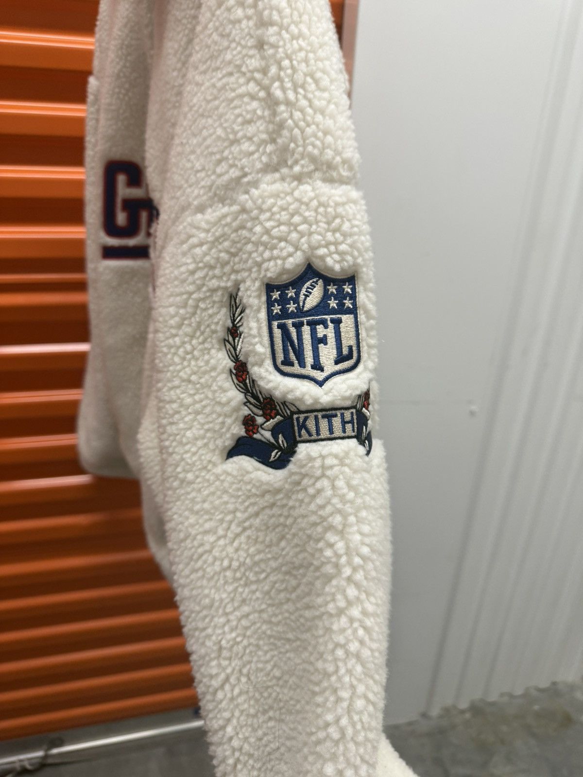 Kith Kith x NFL Giants Quarter Zip Sherpa Size Medium Size US M / EU 48-50 / 2 - 2 Thumbnail