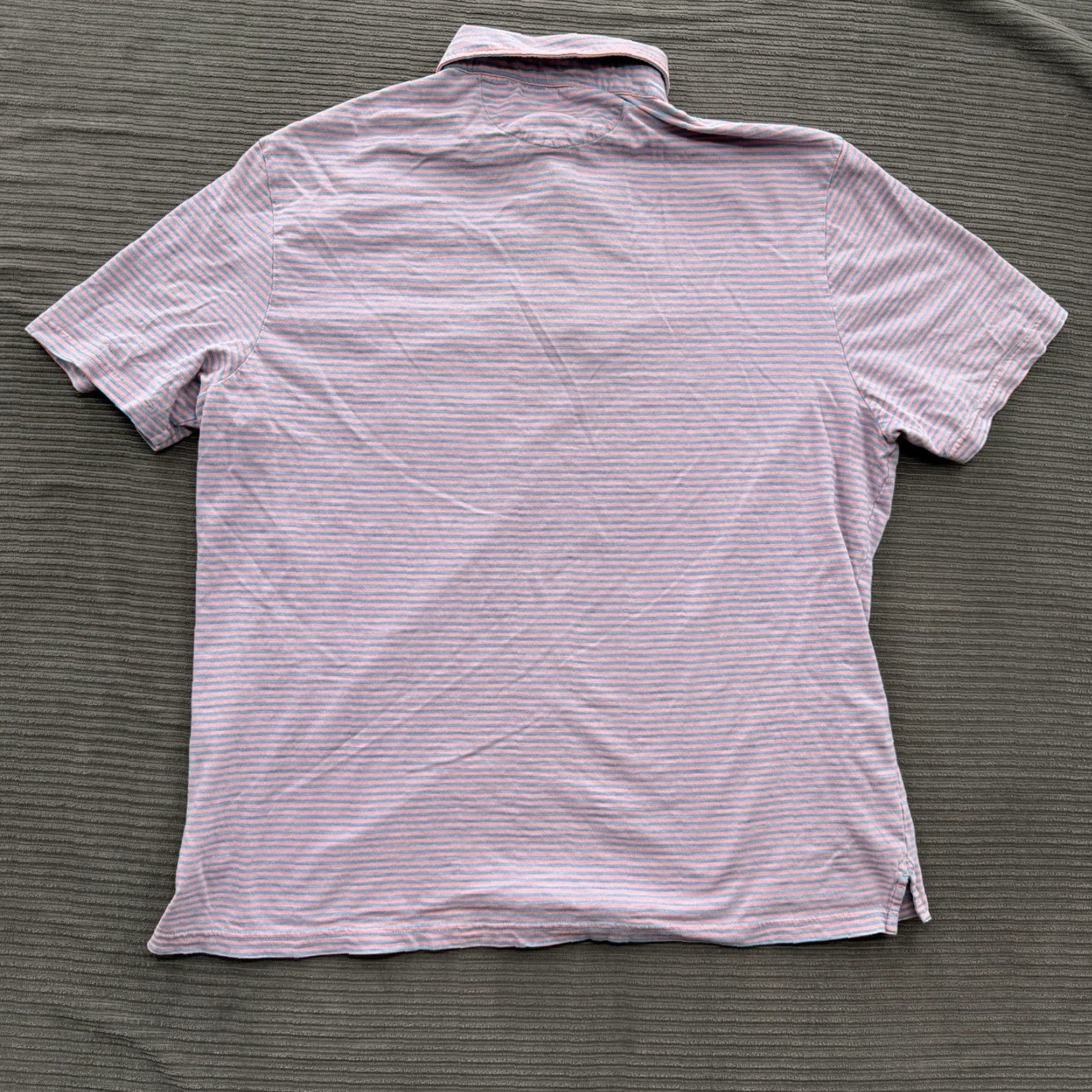 Faherty Faherty Polo Shirt Men 2XL Striped Organic Cotton Designer Preppy Golf Casual Shirt Size US XXL / EU 58 / 5 - 2 Thumbnail
