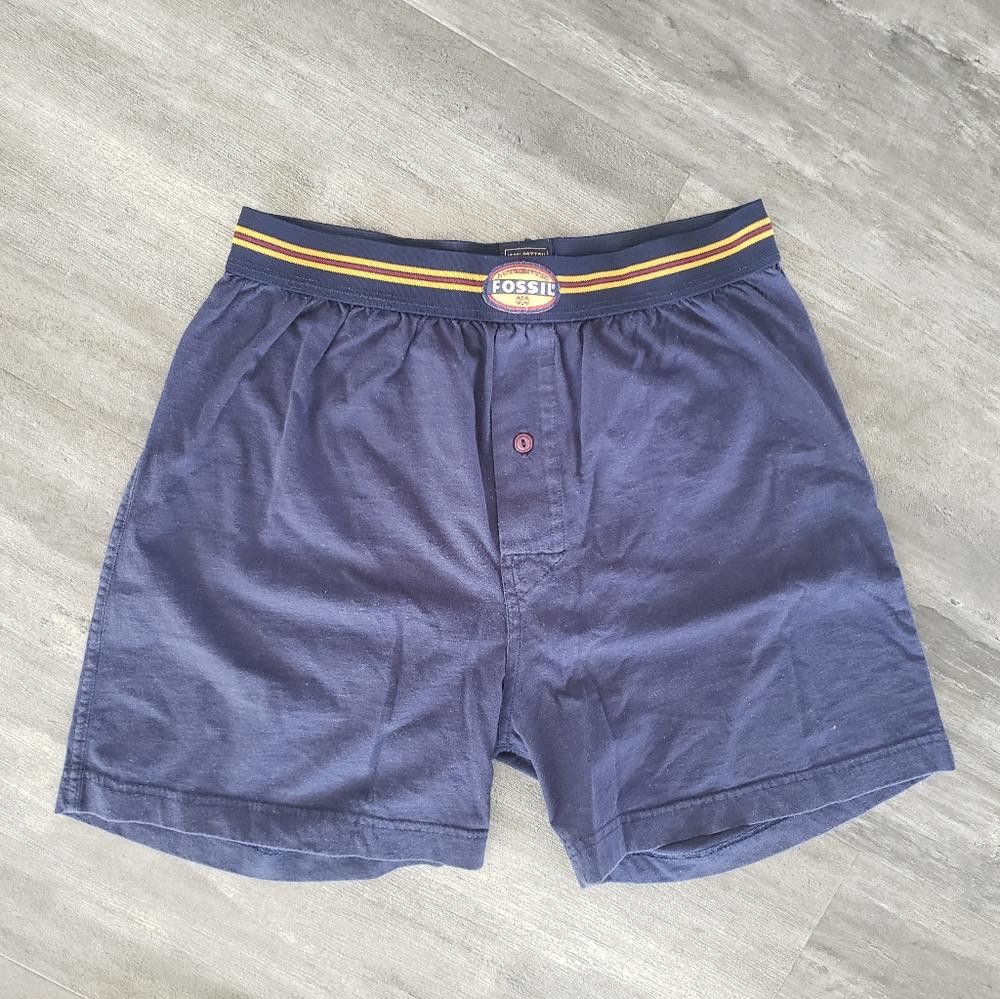 Fossil Navy Detailed Fossil Boxer Brief Size ONE SIZE - 1 Thumbnail
