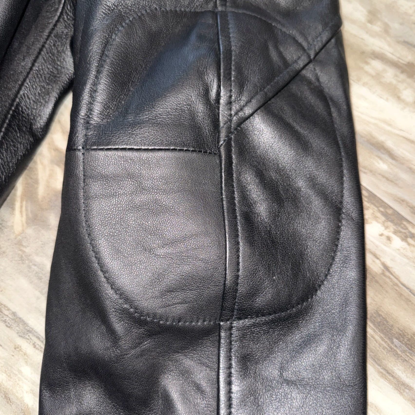 Vintage VINTAGE? No. Black Leather Jacket XL Men's Mid-Length Lightweight Soft Casual Coat with Pockets Zip Button Size US XL / EU 56 / 4 - 6 Thumbnail