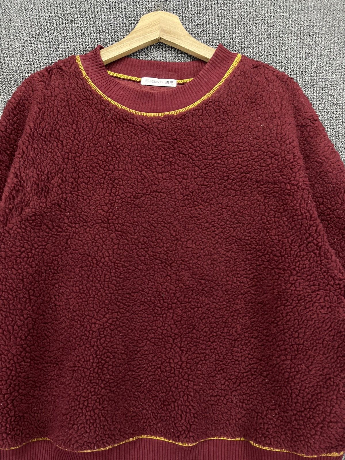 JW Anderson × Uniqlo J.W.Anderson X Uniqlo Deep Pile Fleece Red Sweatshirt Size US L / EU 52-54 / 3 - 5 Thumbnail
