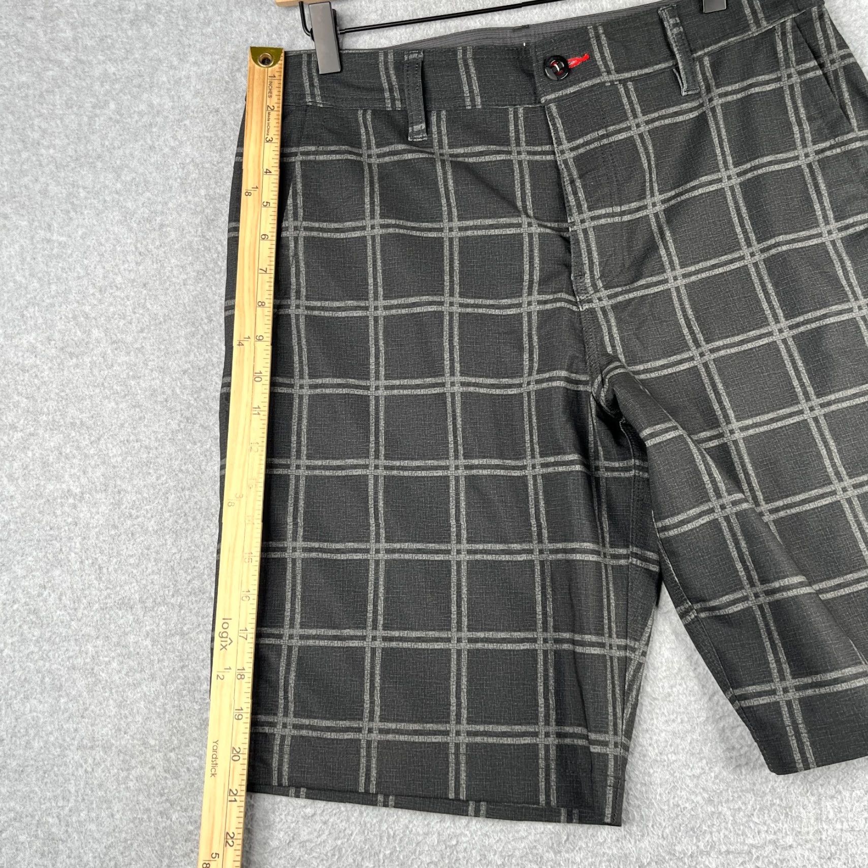 O'Neill VINTAGE? No. O'Neill Hybrid Short Mens 32 Gray Check Casual Stretch Classic Beach Size US 32 / EU 48 - 4 Thumbnail