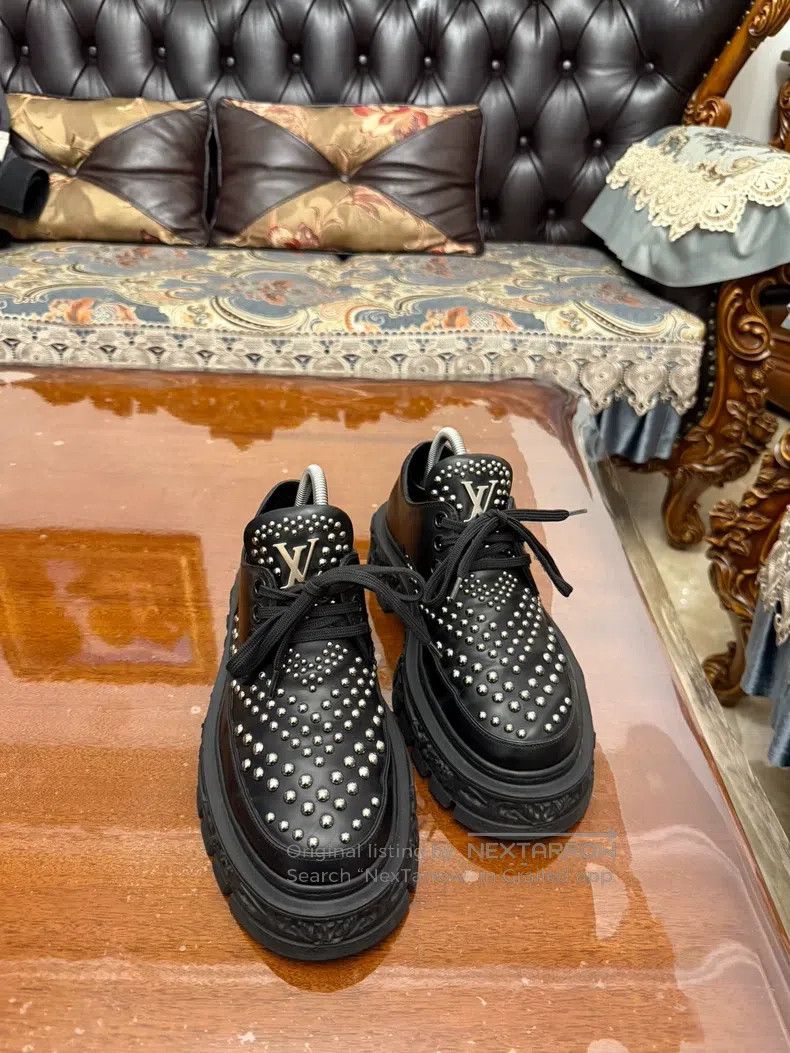 Louis Vuitton Louis Vuitton Heavy Industry Tangerine Design Tongue Metal Size US 5.5 / EU 38 - 3 Thumbnail