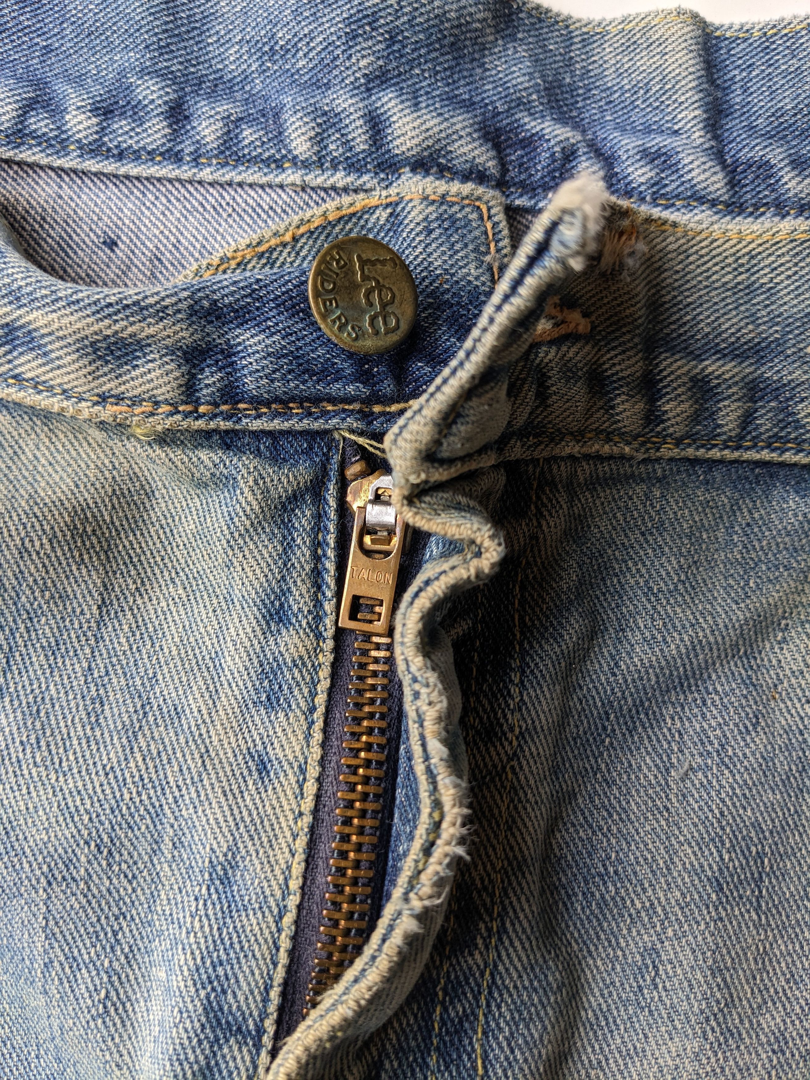 Lee Vintage 50s Lee distressed selvedge jeans Size US 37 - 7 Thumbnail