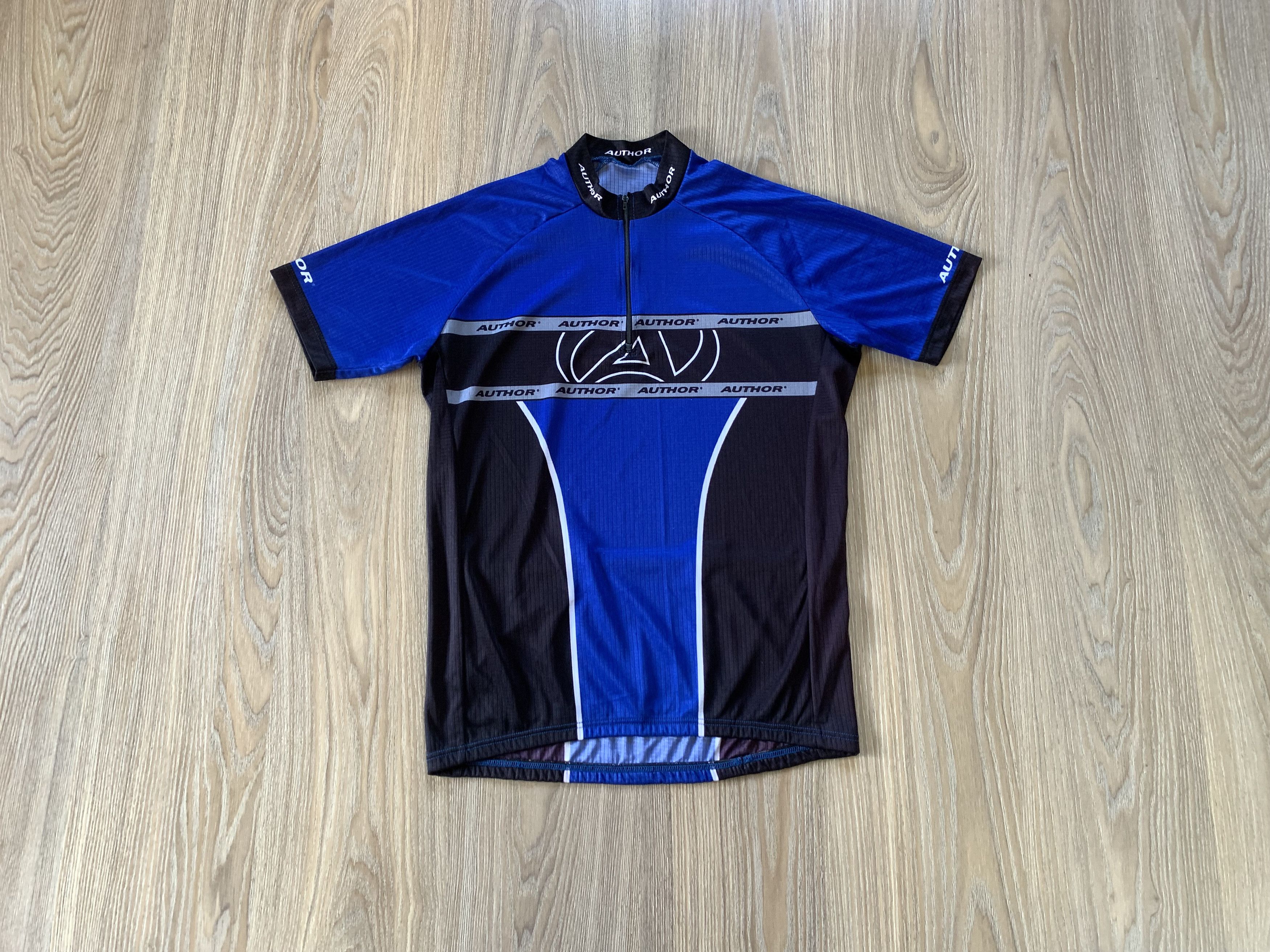 Bicycle Author Men's Short Sleeve Quarter Zip Cycling Jersey Size US XL / EU 56 / 4 - 1 Thumbnail