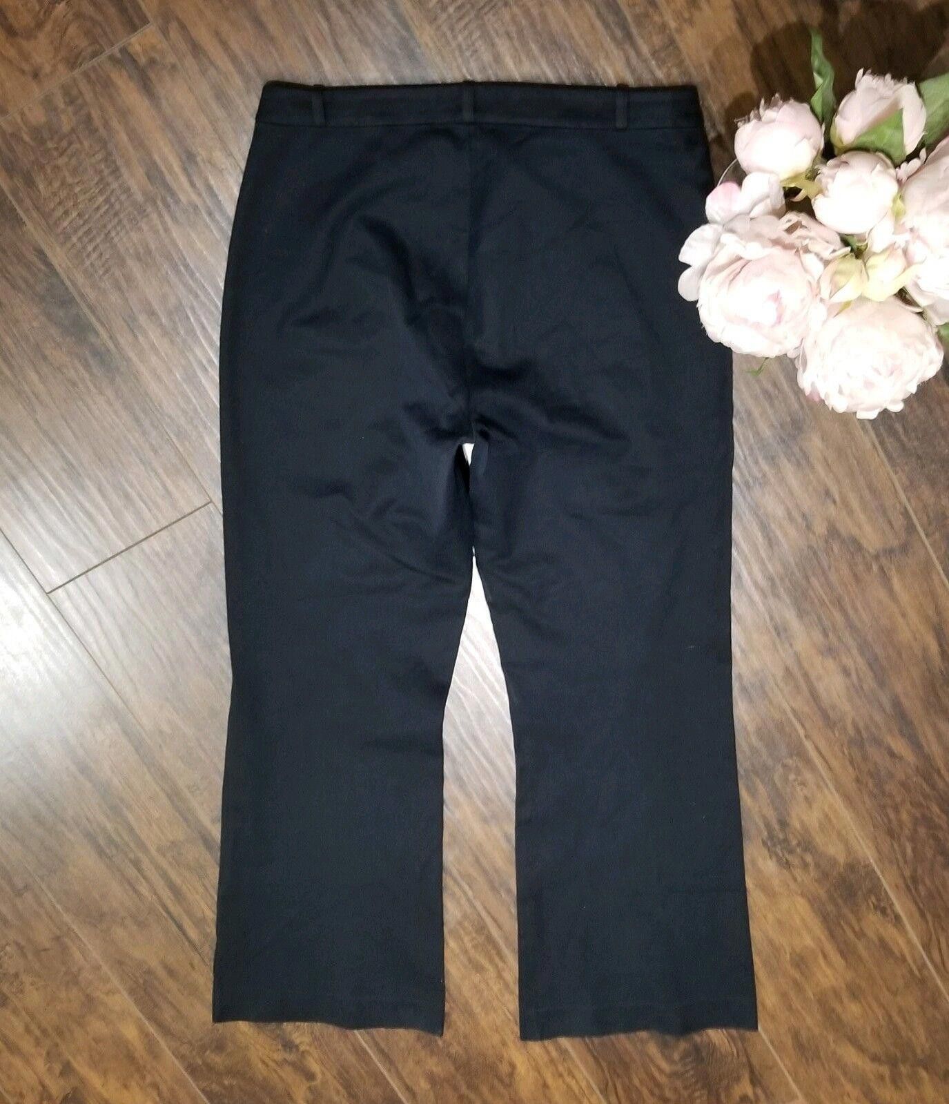Andrew St. John St. John Sport Dress Pants Size 10 Black Boot Cut Zipper Size 32" / US 10 / IT 46 - 2 Thumbnail