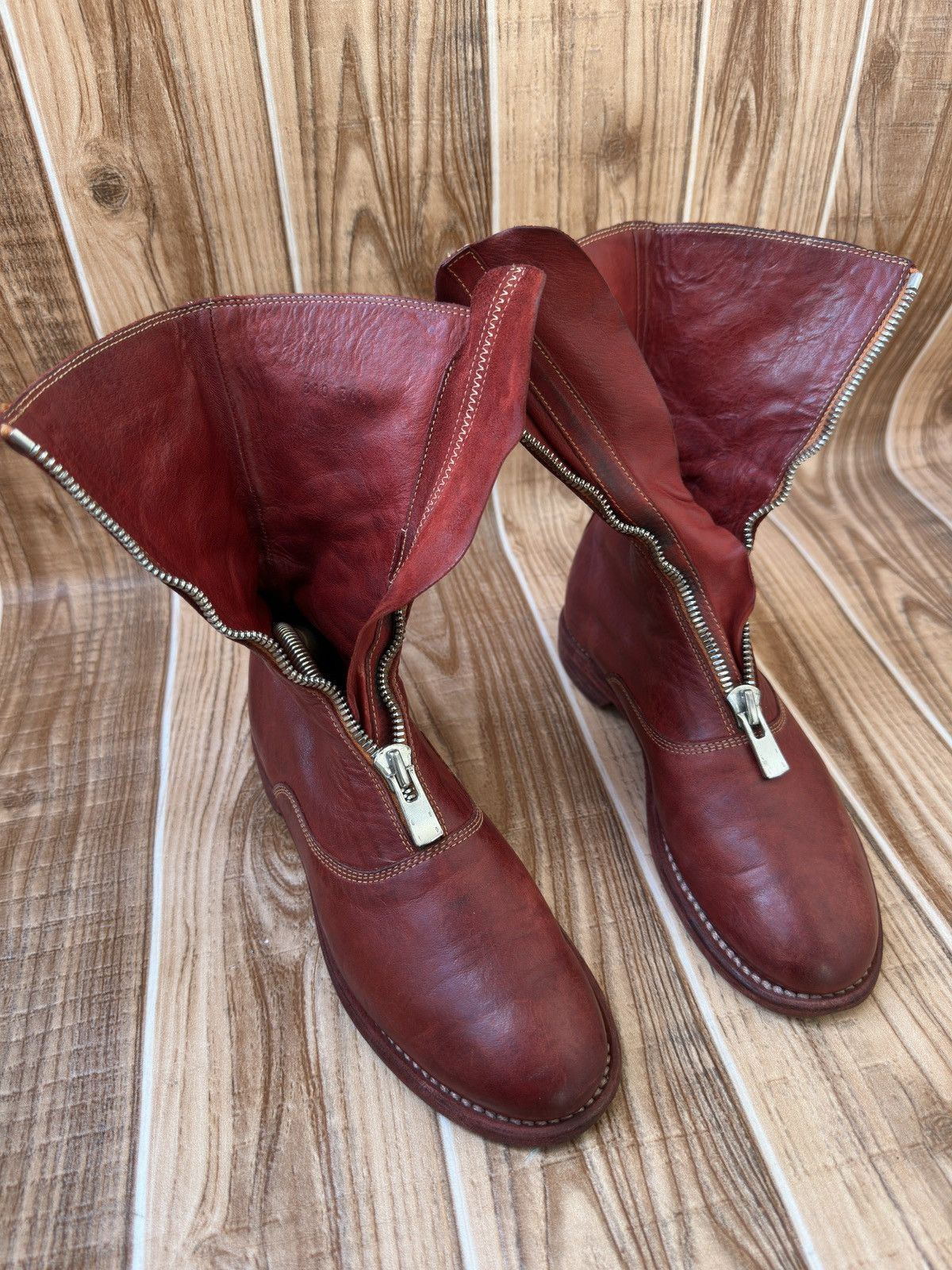 Guidi Guidi 310 Front-zip Soft Horse Leather Boots Size US 6.5 / IT 36.5 - 18 Thumbnail