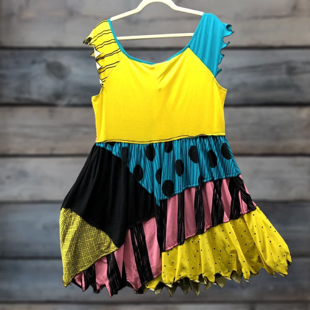 Torrid VINTAGE Torrid Disney Nightmare Before Christmas Sally Patchwork Dress 1X Cap Sleeves Size XL / US 12-14 / IT 48-50 - 1 Thumbnail