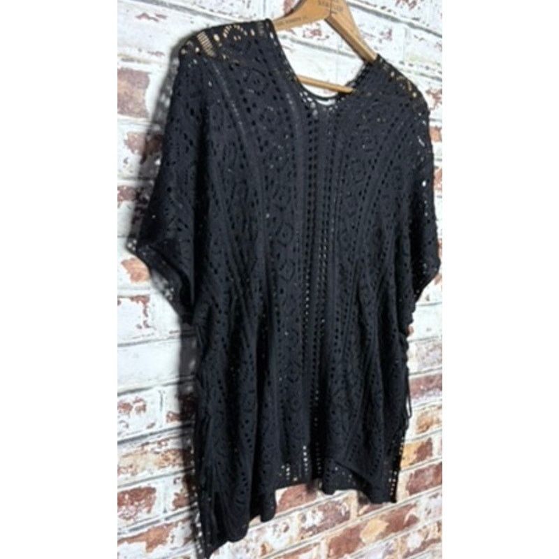 House of Harlow House of Harlow 1960 Crochet Knit Side Tie Swim Cover-Up Size ONE SIZE - 3 Thumbnail