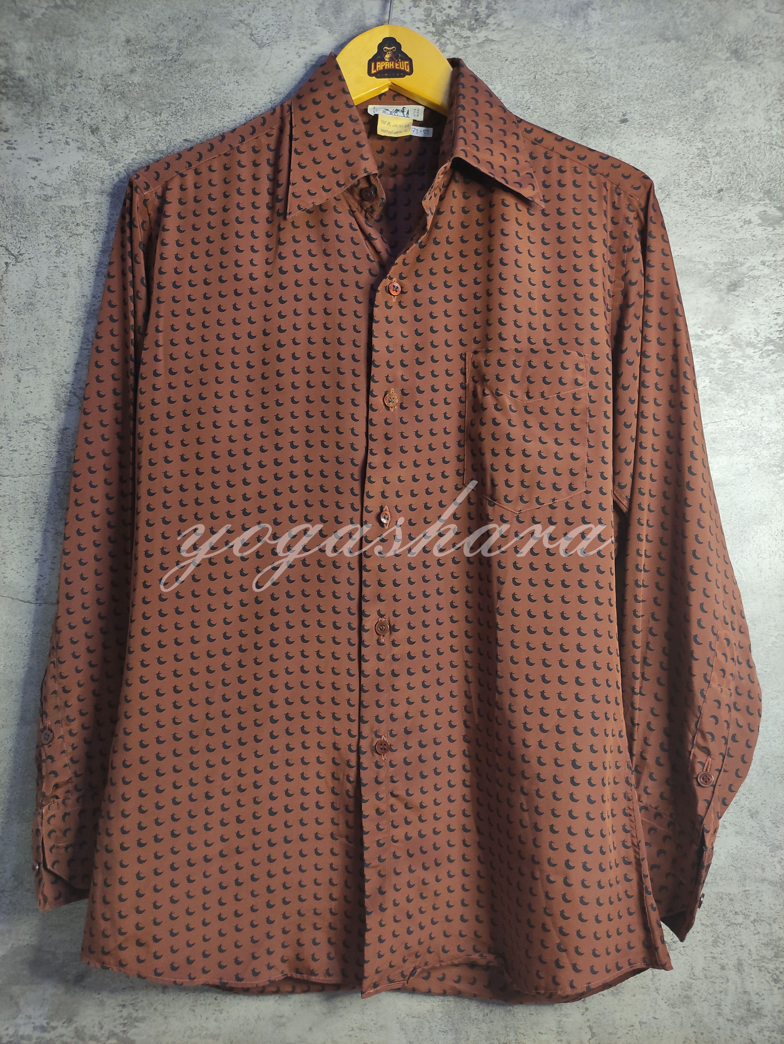 Hermes × Vintage Vintage Luxury - Hermes 'Moon' Silk Shirt Size US M / EU 48-50 / 2 - 1 Thumbnail