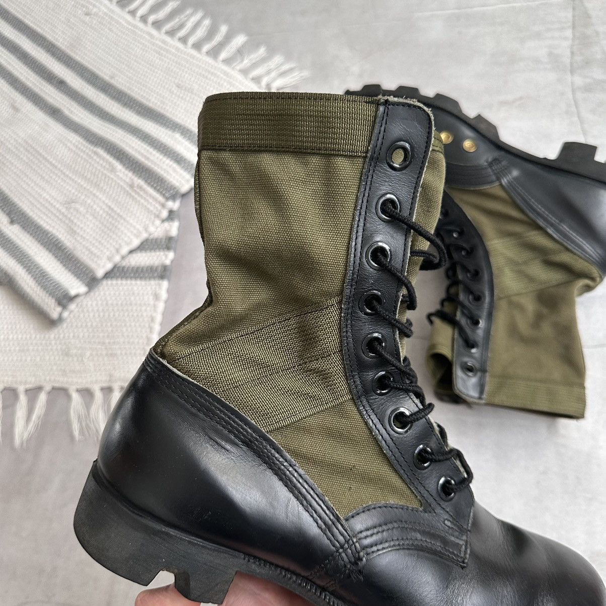 Dirk Bikkembergs Vintage Ro Search Combat Military Jungle Boots Vietnam War Size US 8.5 / EU 41-42 - 10 Thumbnail