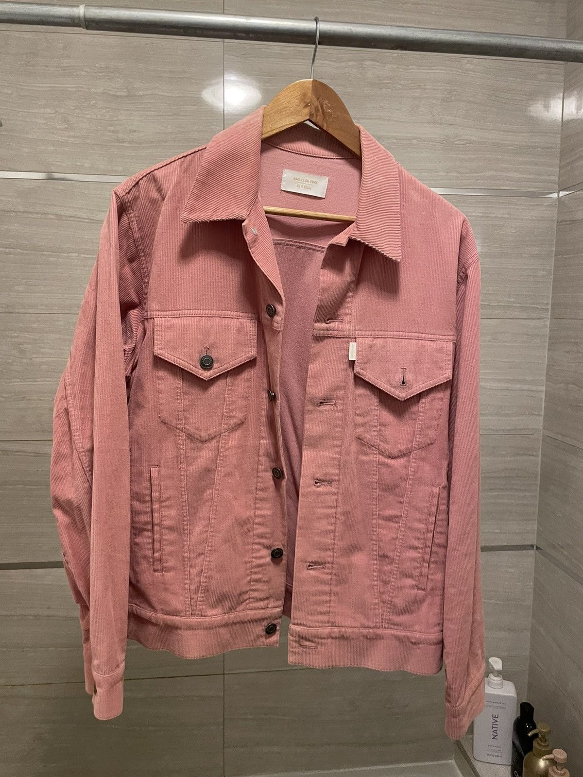 Aime Leon Dore Aime Leon Dore Pink Corduroy Trucker Jacket Size US M / EU 48-50 / 2 - 1 Thumbnail