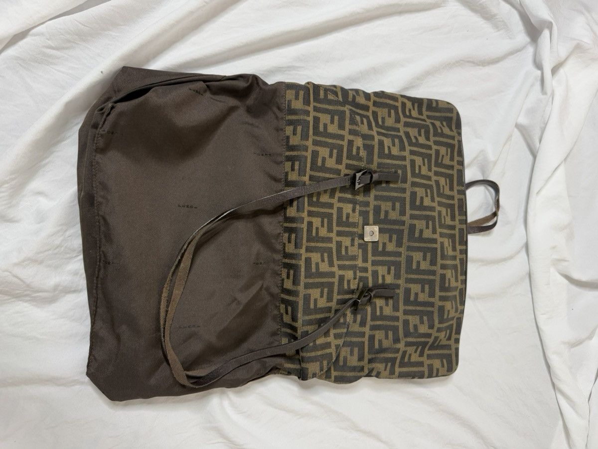 Fendi 🤎Iconic Fendi Zucca Monogram Tote with Leather Straps 🤎 Size ONE SIZE - 13 Thumbnail