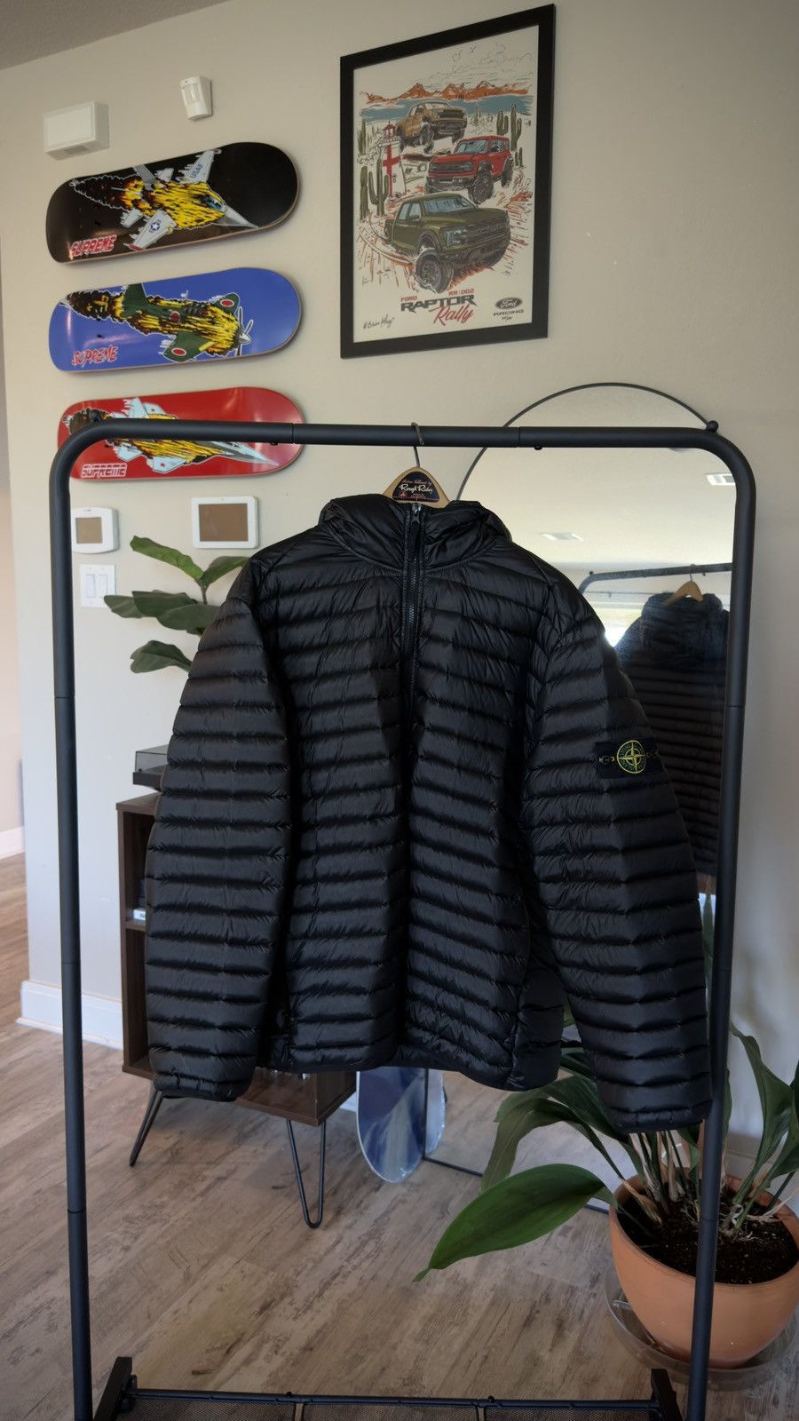 Stone Island Down Puffer Jacket Garment Dyed Size US XXL / EU 58 / 5 - 1 Thumbnail