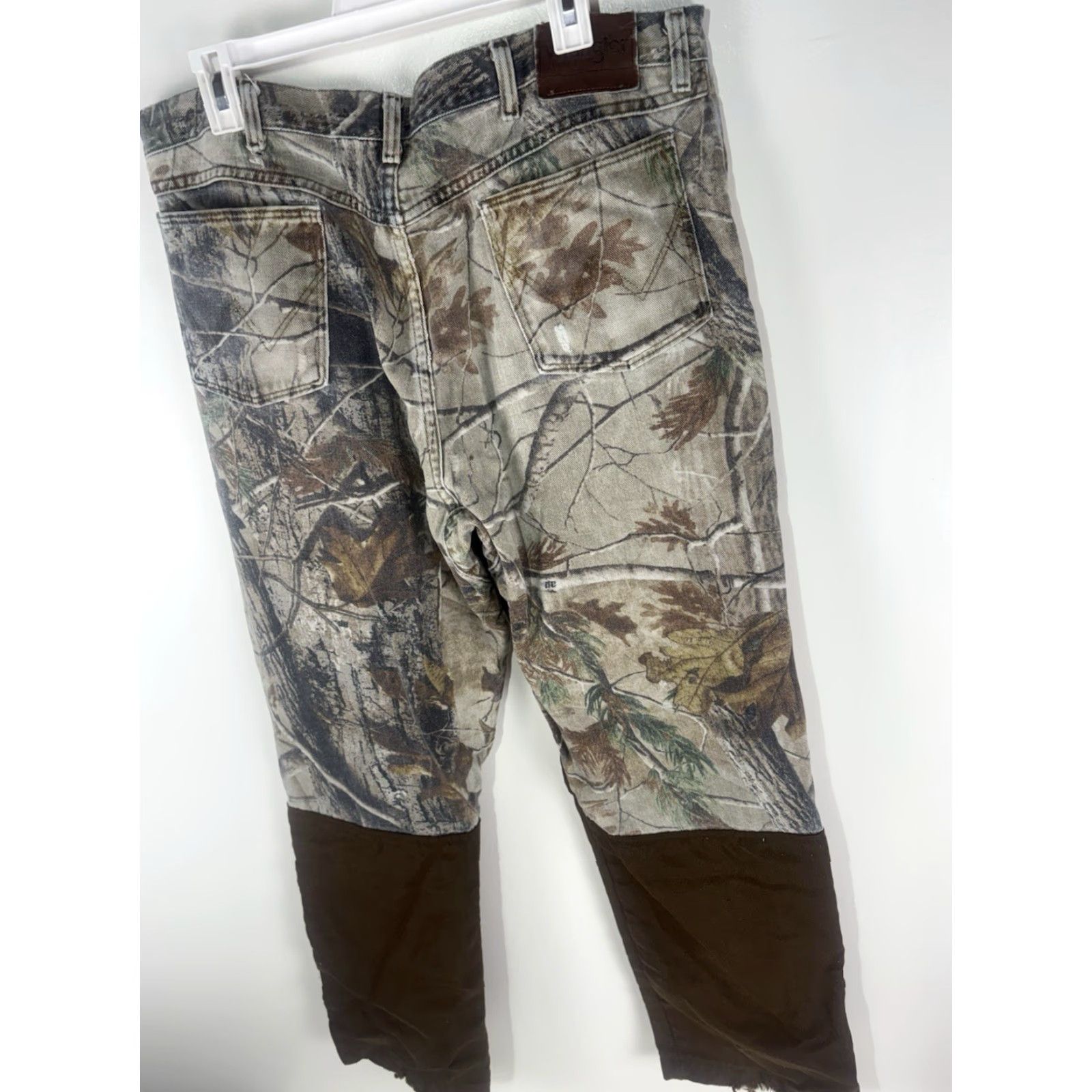 Wrangler VINTAGE Wrangler ProGear Pants Men 36x31 Camo/Brown Canvas Carpenter Workwear 5-Pocket Mens Size US 36 / EU 52 - 4 Thumbnail