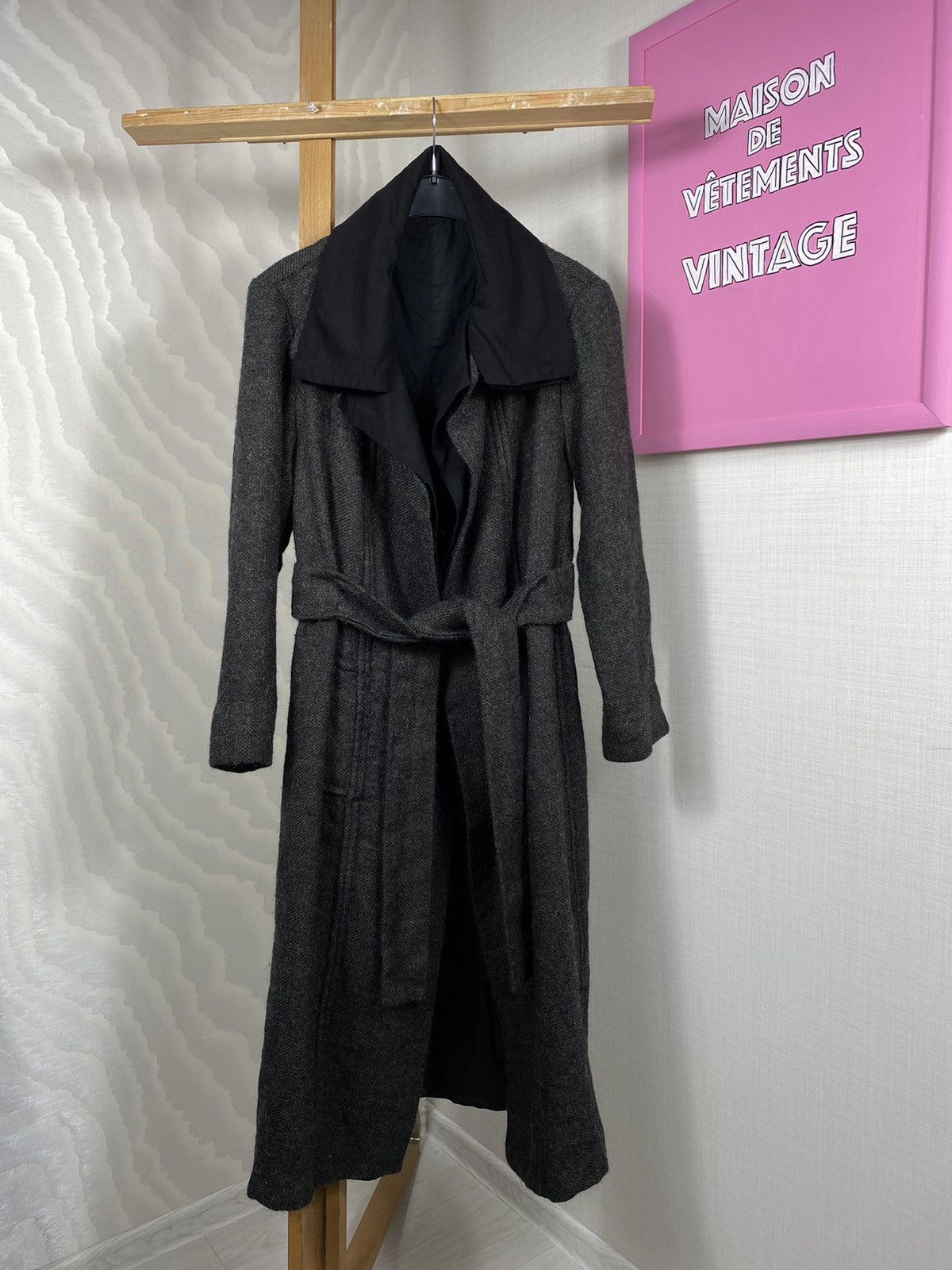Rick Owens × Vintage Olmar & Mirta Anthracite Coat Size S / US 4 / IT 40 - 5 Thumbnail