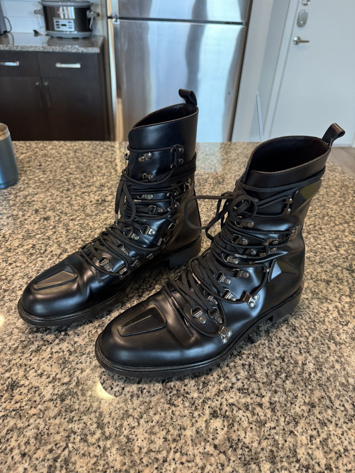 Raf Simons Raf Simons FW11 Multi-Lace Combat Boots EU40 Size US 7 / EU 40 - 1 Thumbnail