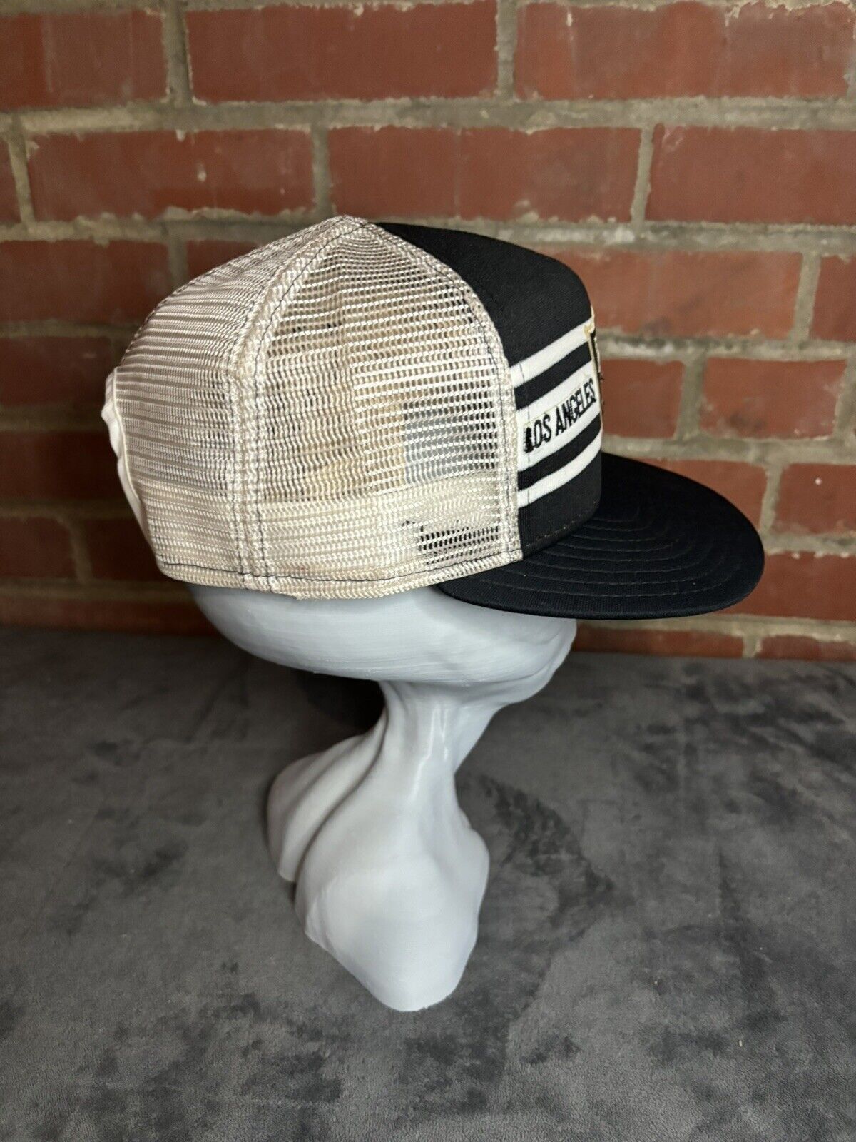 Other Vintage 80s Los Angeles Raiders NFL AJD Trucker Hat Size ONE SIZE - 4 Thumbnail