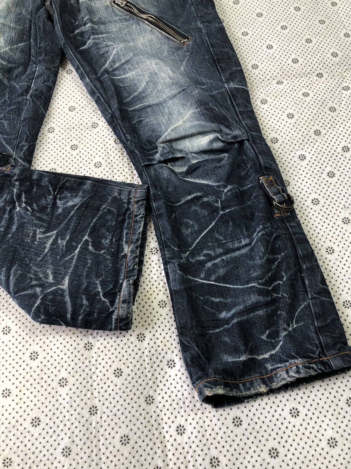 Hysteric Glamour × Japanese Brand Nylaus flared bondage jeans Size US 31 - 3 Thumbnail