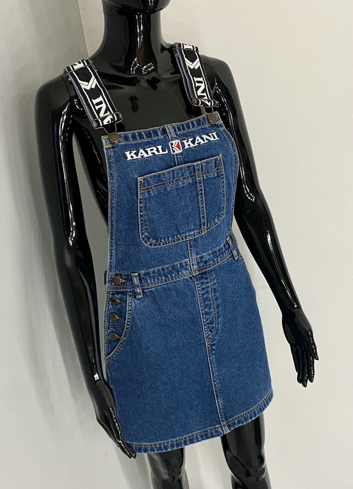 Karl Kani Karl Kani Denim Skirt Overalls Size XS / US 0-2 / IT 36-38 - 3 Thumbnail