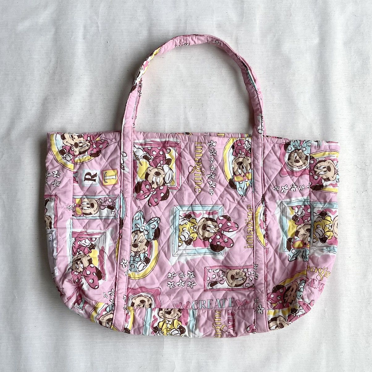 Cartoon Network × Disney Minnie Mouse Full Print Large Tote Bag Size ONE SIZE - 2 Thumbnail