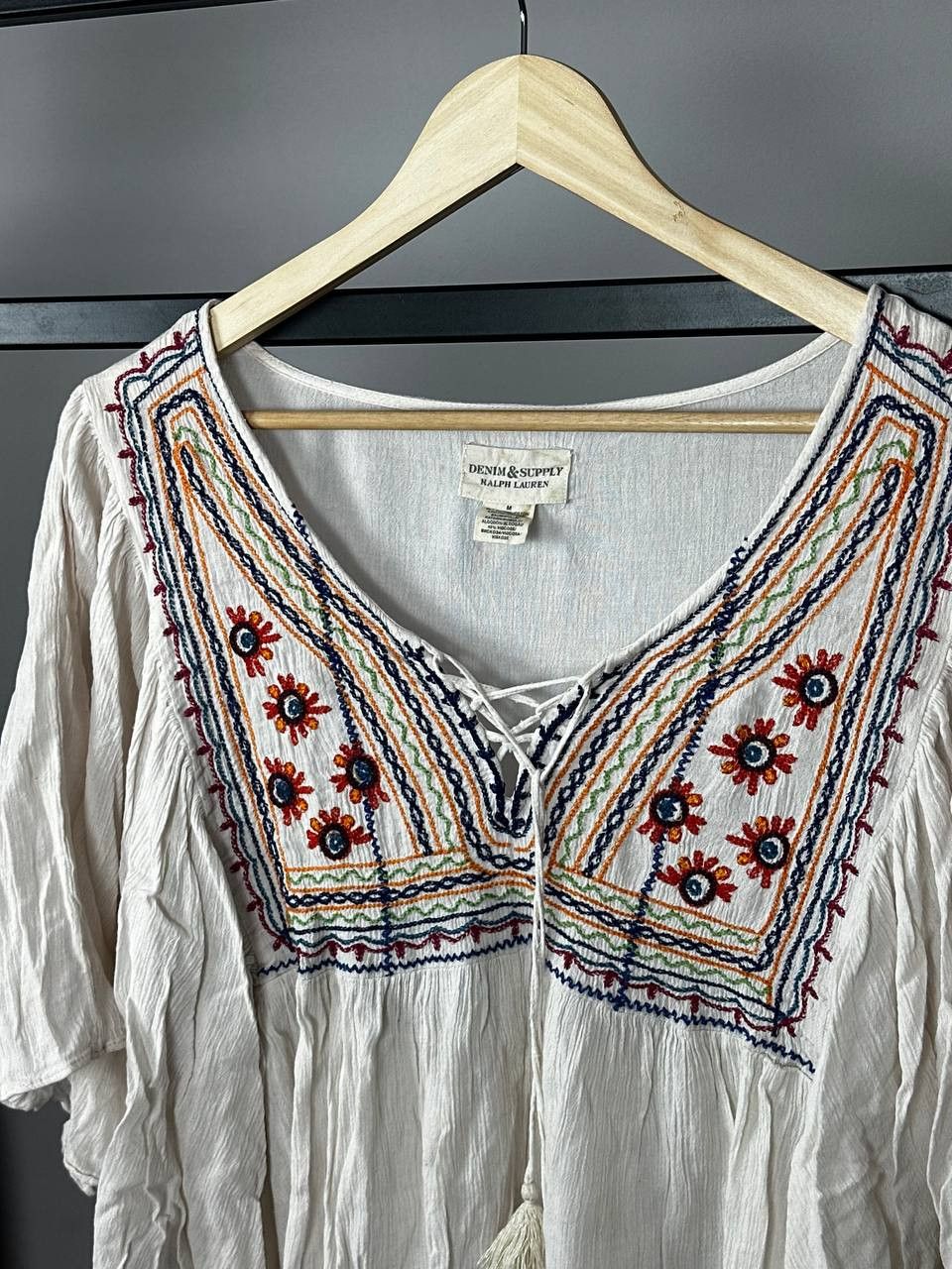 Denim & Supply Ralph Lauren Denim And Supply Ralph Lauren Aztec Embroedared Blouse Size M / US 6-8 / IT 42-44 - 3 Thumbnail